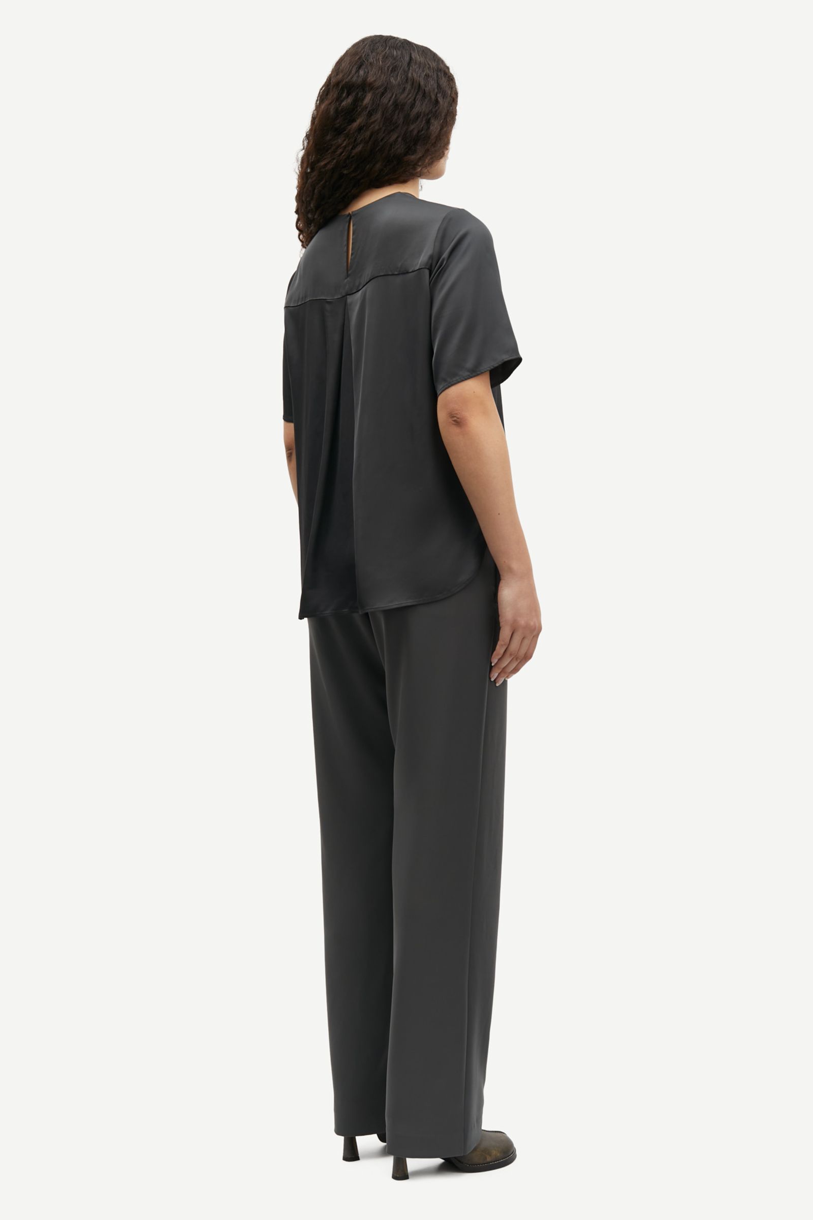 Hoys straight pants 7331 Black Oyster | Samsøe Samsøe®