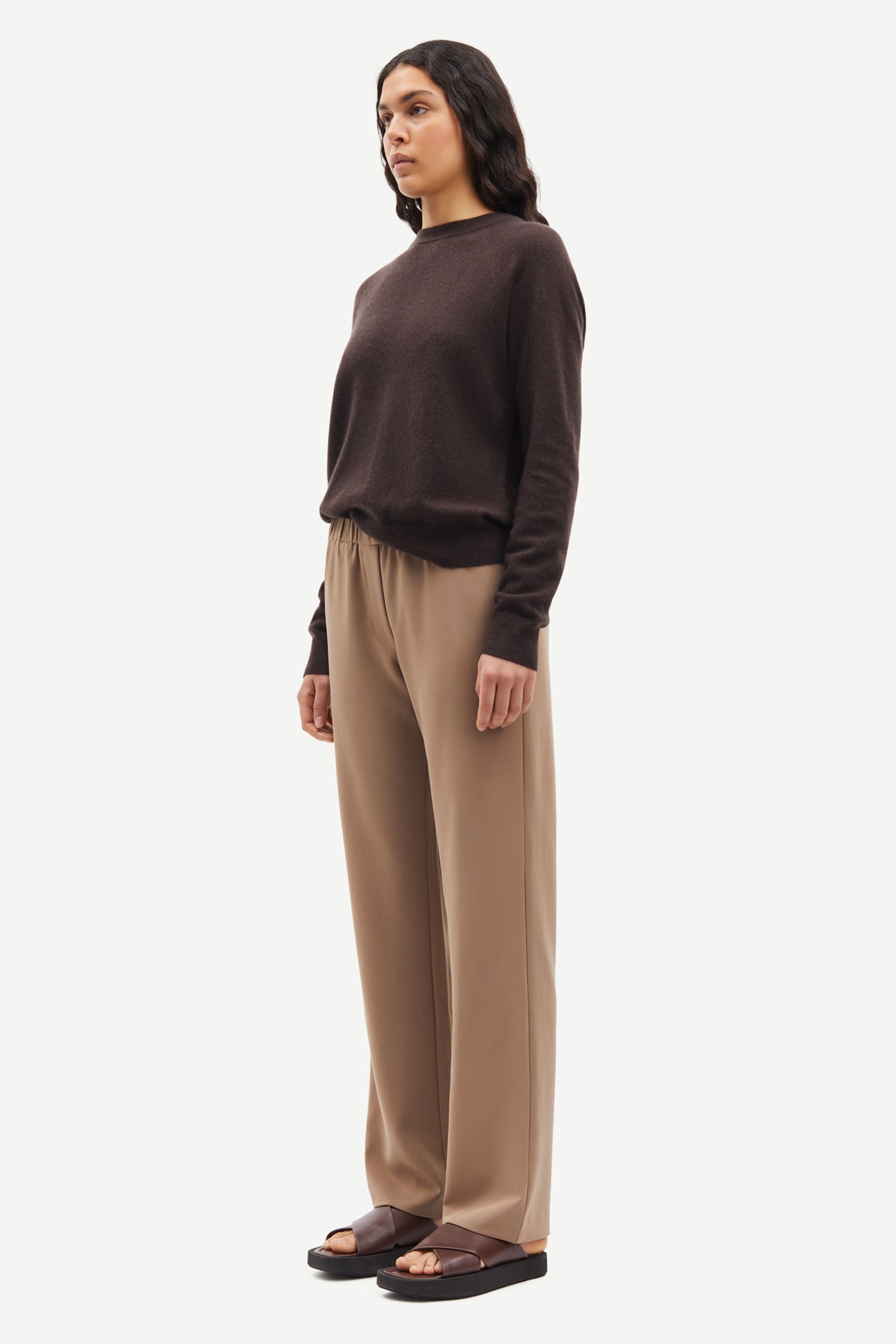 パンツ SAMSOE SAMSOE Women Straight Pants F23400141CLR001556 Blue Hoys straight pants 7331 Caribou | Samsøe Samsøe®