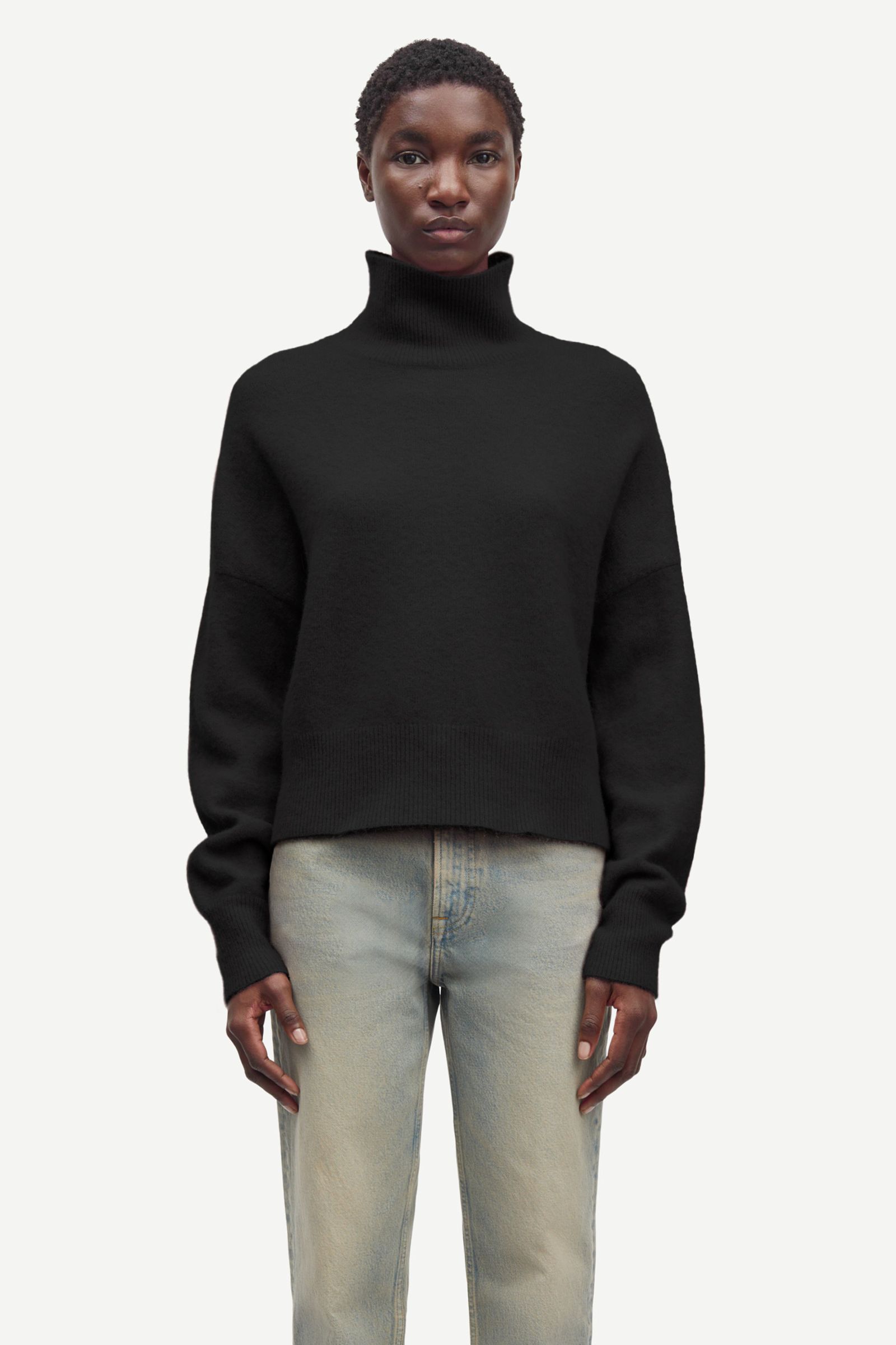 MEROLA ナパレザー カシミヤ MNT-010-C Soft Jersey Draped Top • Marine Serre