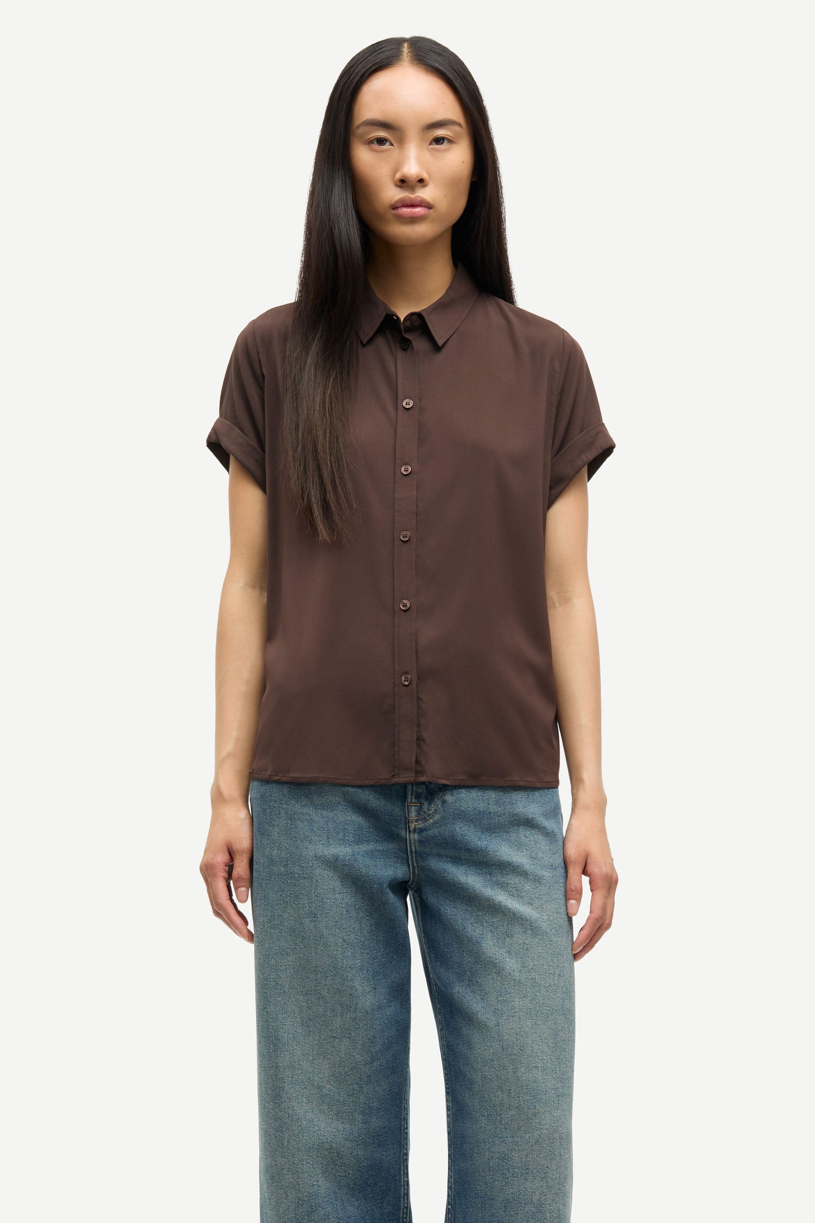 Majan ss shirt 9942 Black Coffee | Samsøe Samsøe®