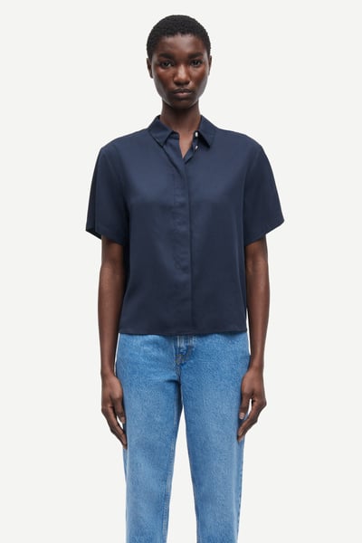 Mina ss shirt 14028 Black | Samsøe Samsøe®