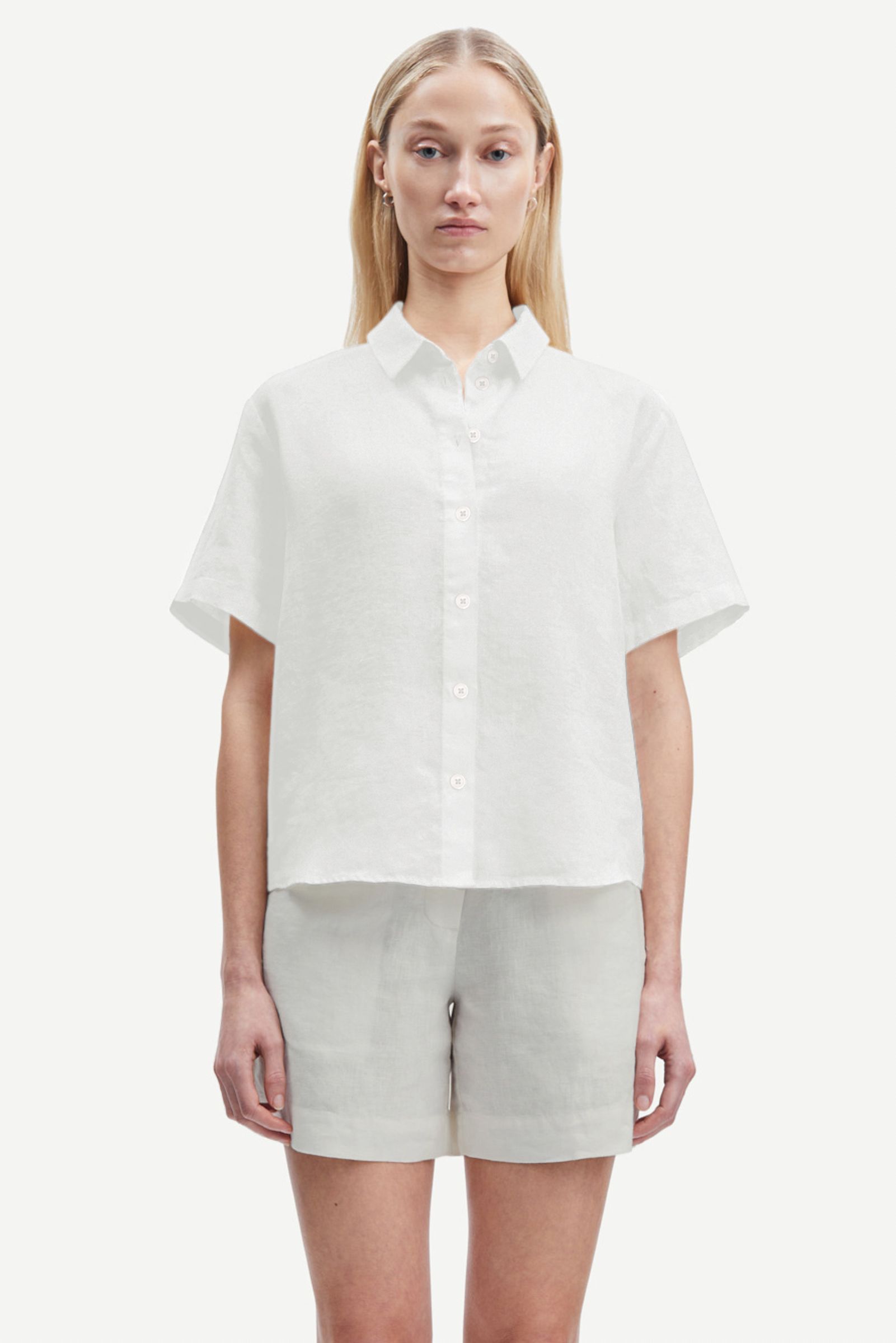 ★TRAVEL★ Stella Uniform Baseball Short Sleeve Shirt Ivory STELLA UNIFORM BASEBALL SHORTS SLEEVE SHIRTS IVORY - TRAVEL