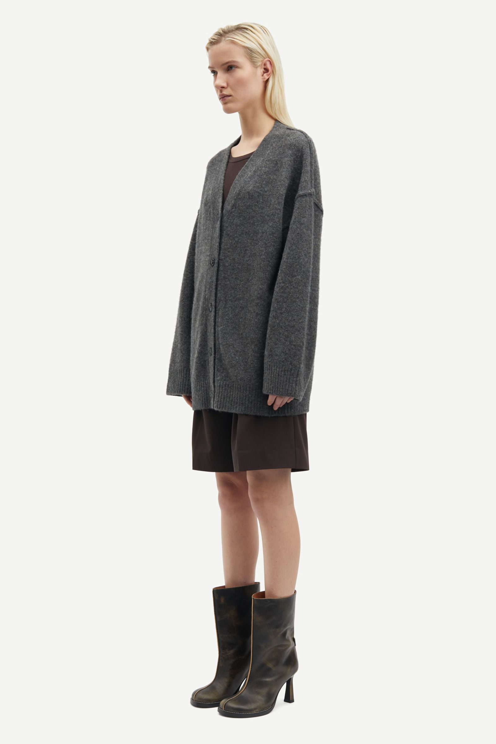 トップス S wire tie cardigan THEREDTHREAD】S wire tie cardigan