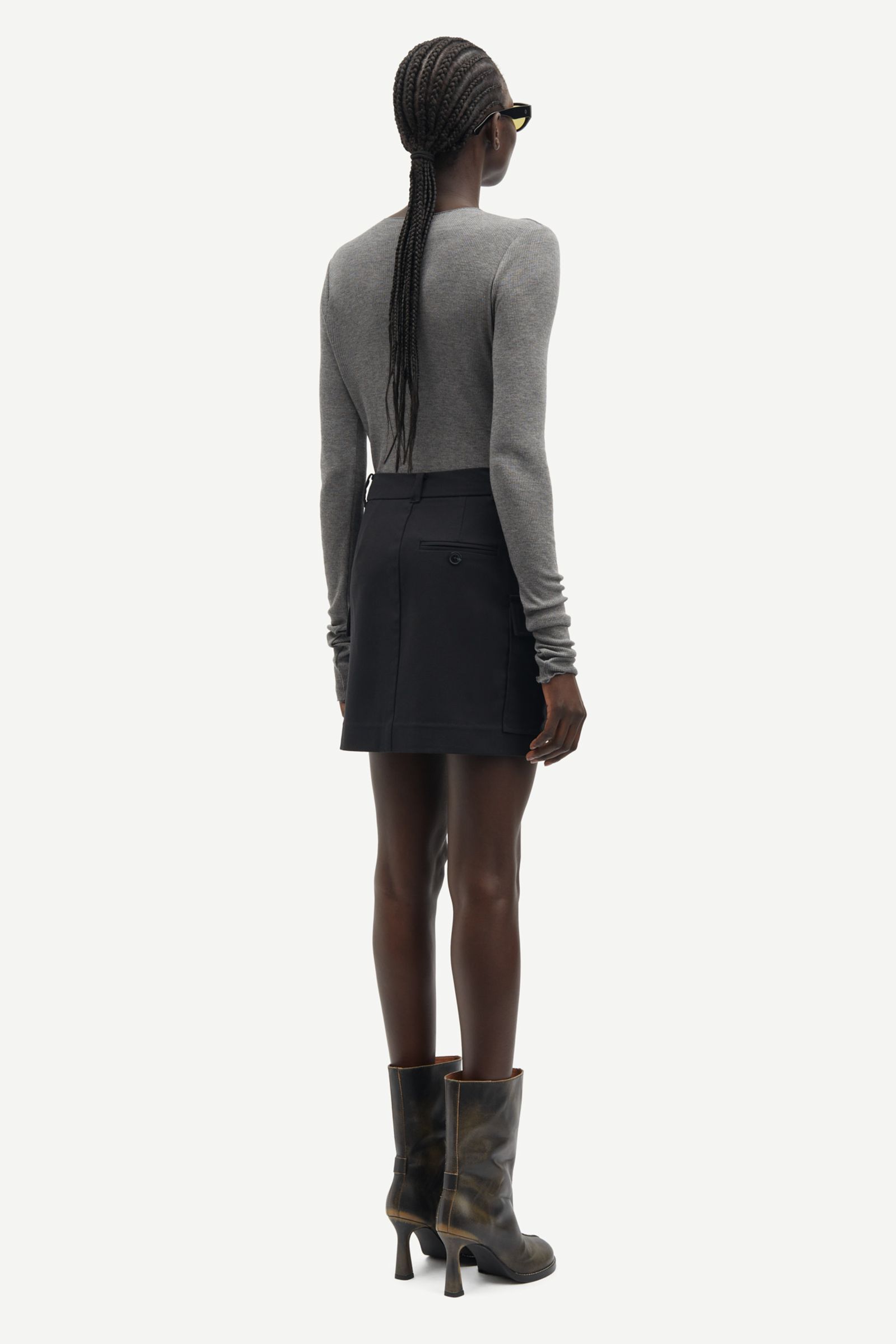 韓国発!【BLACKUP】Balbat Banding Pocket Check Mini Skirt Romti Check Balloon Banding Mini Skirt – BLACKUP
