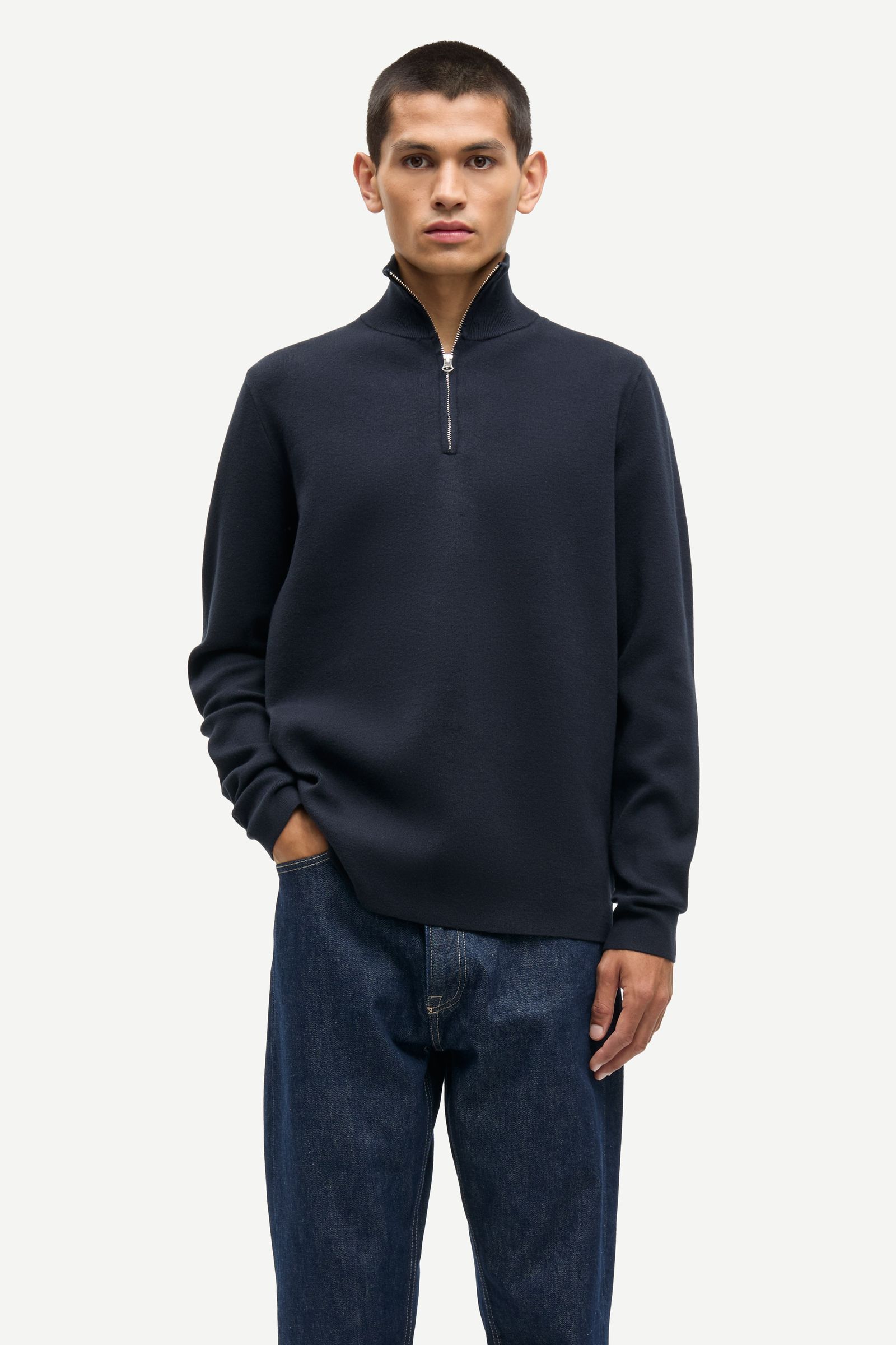 Gunan turtle neck zip 10490 Sky Captain | Samsøe Samsøe®