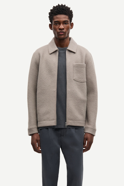 Hannes full zip 14612 Turkish Coffee | Samsøe Samsøe®