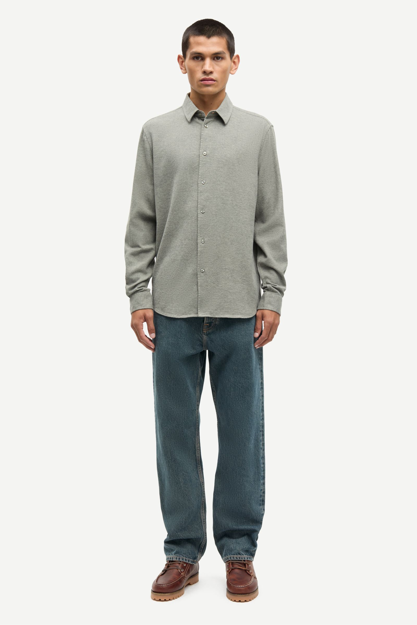 Liam NX shirt 14039 Elephant Skin | Samsøe Samsøe®