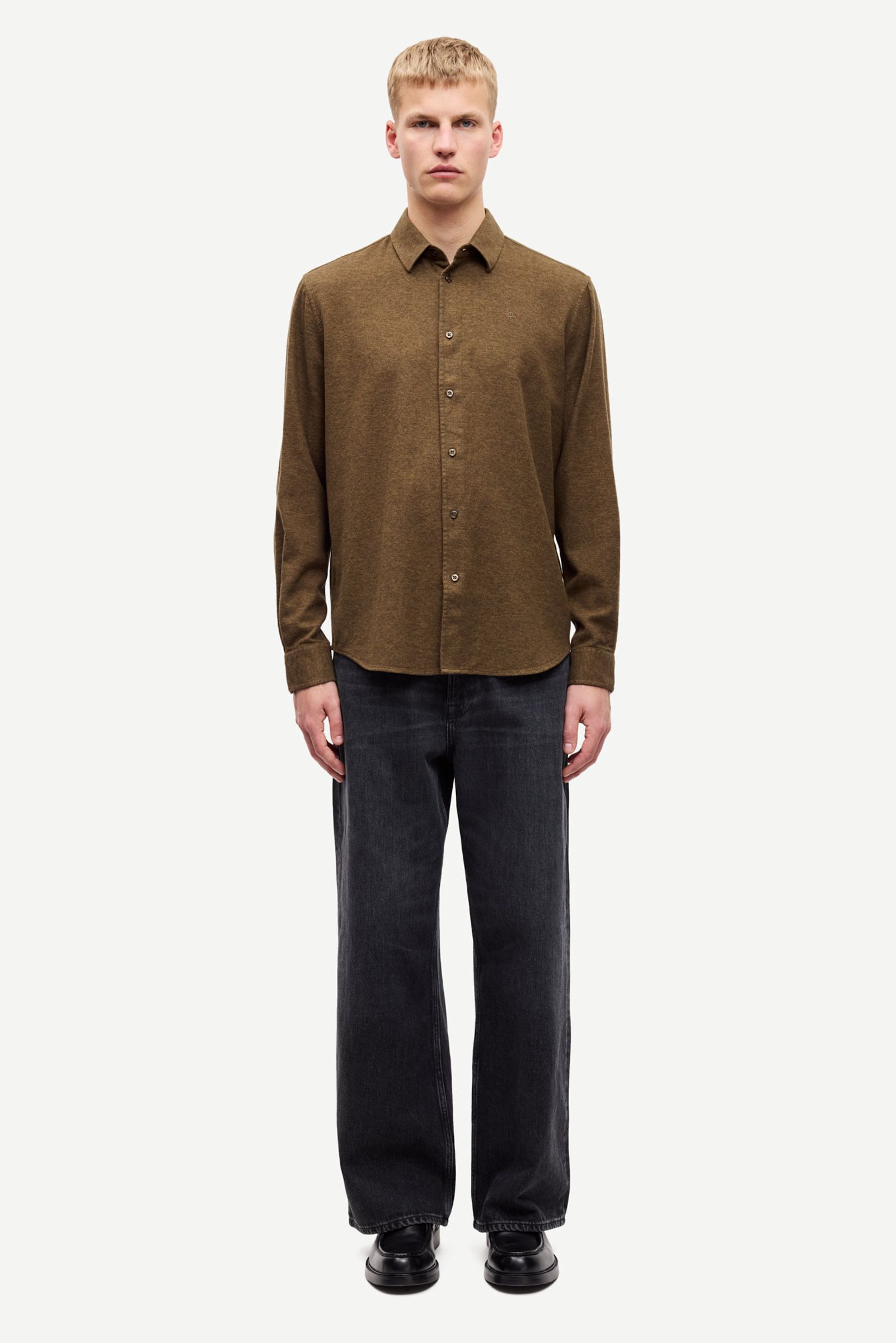 Liam NX shirt 14039 Turkish Coffee | Samsøe Samsøe®