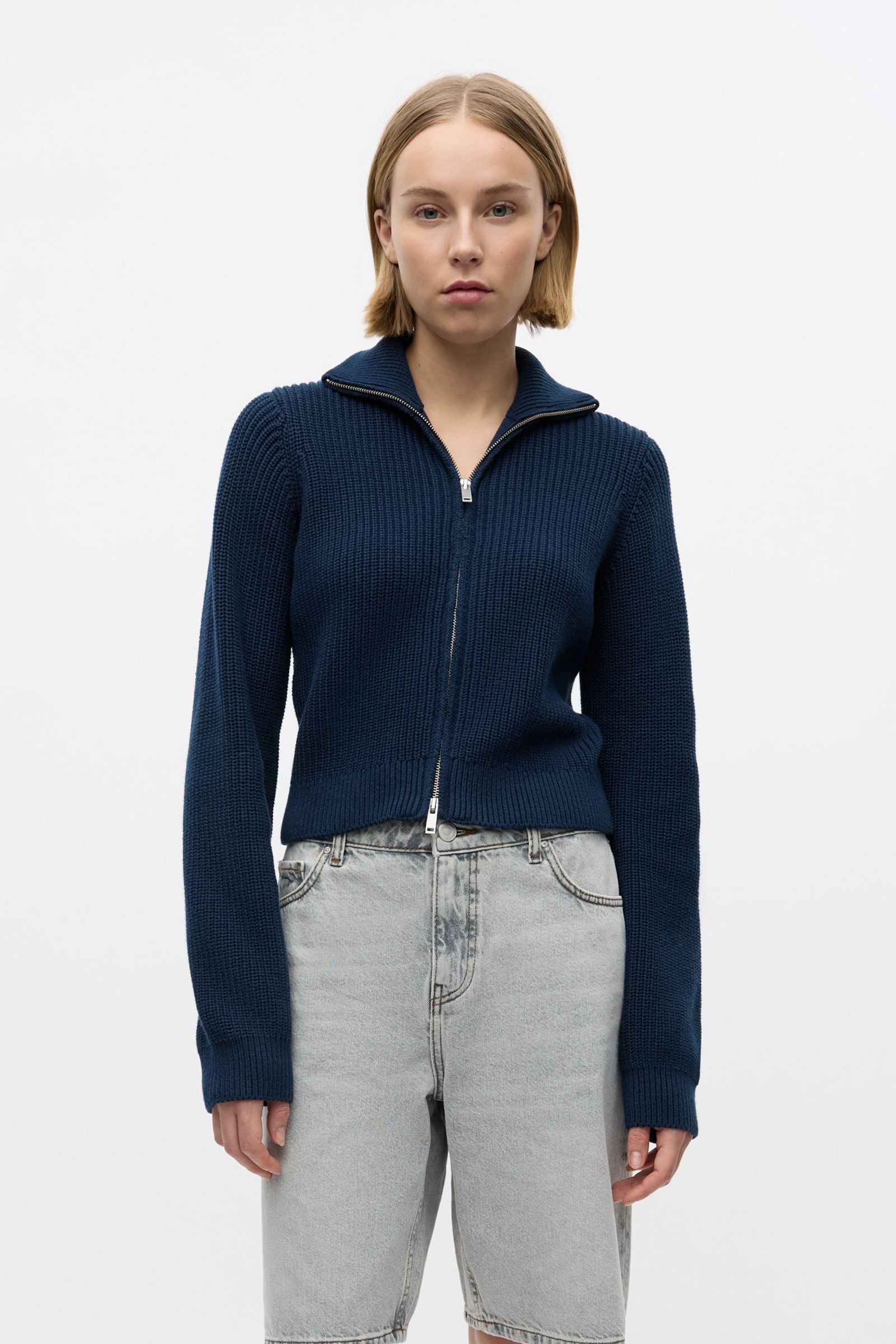 ENBESSIE LS CARDIGAN 5190 Navy Blazer | Envii®