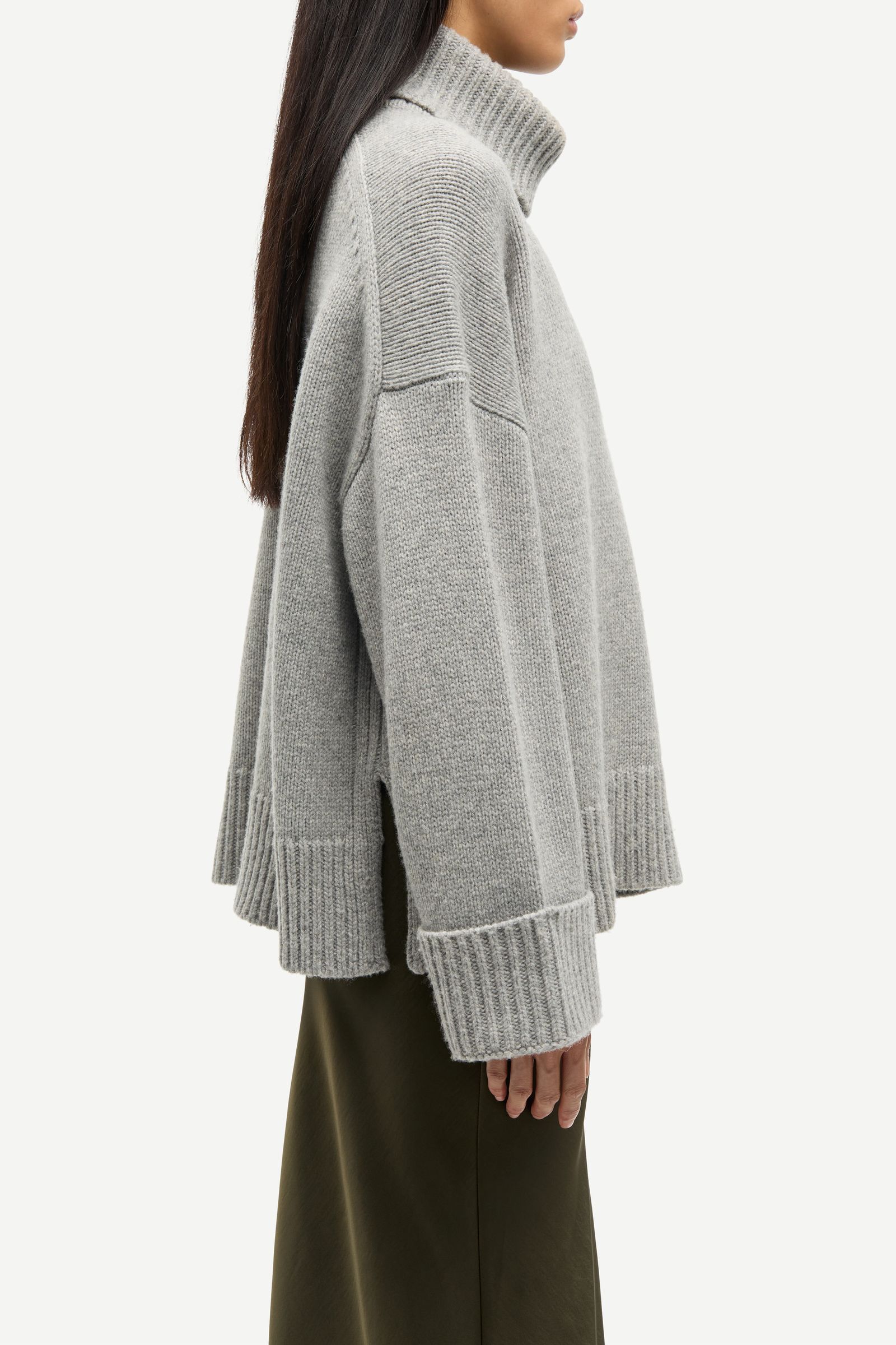 Sakeiku turtleneck 11250 Grey mel. | Samsøe Samsøe®