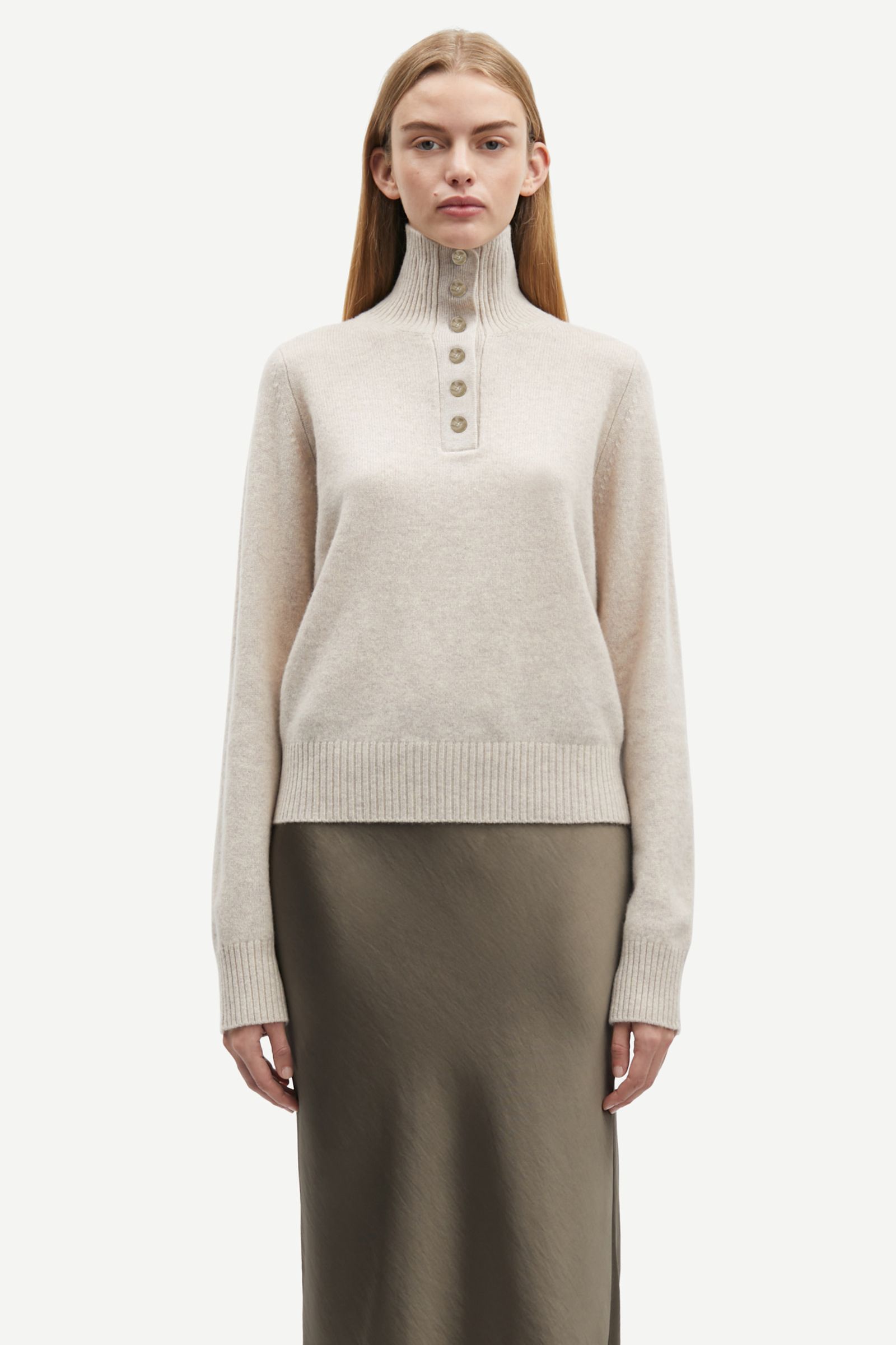 【CPGN STUDIO】L/S Half Turtleneck Signature Embroidery Saelif turtleneck 15010 String | Samsøe Samsøe®