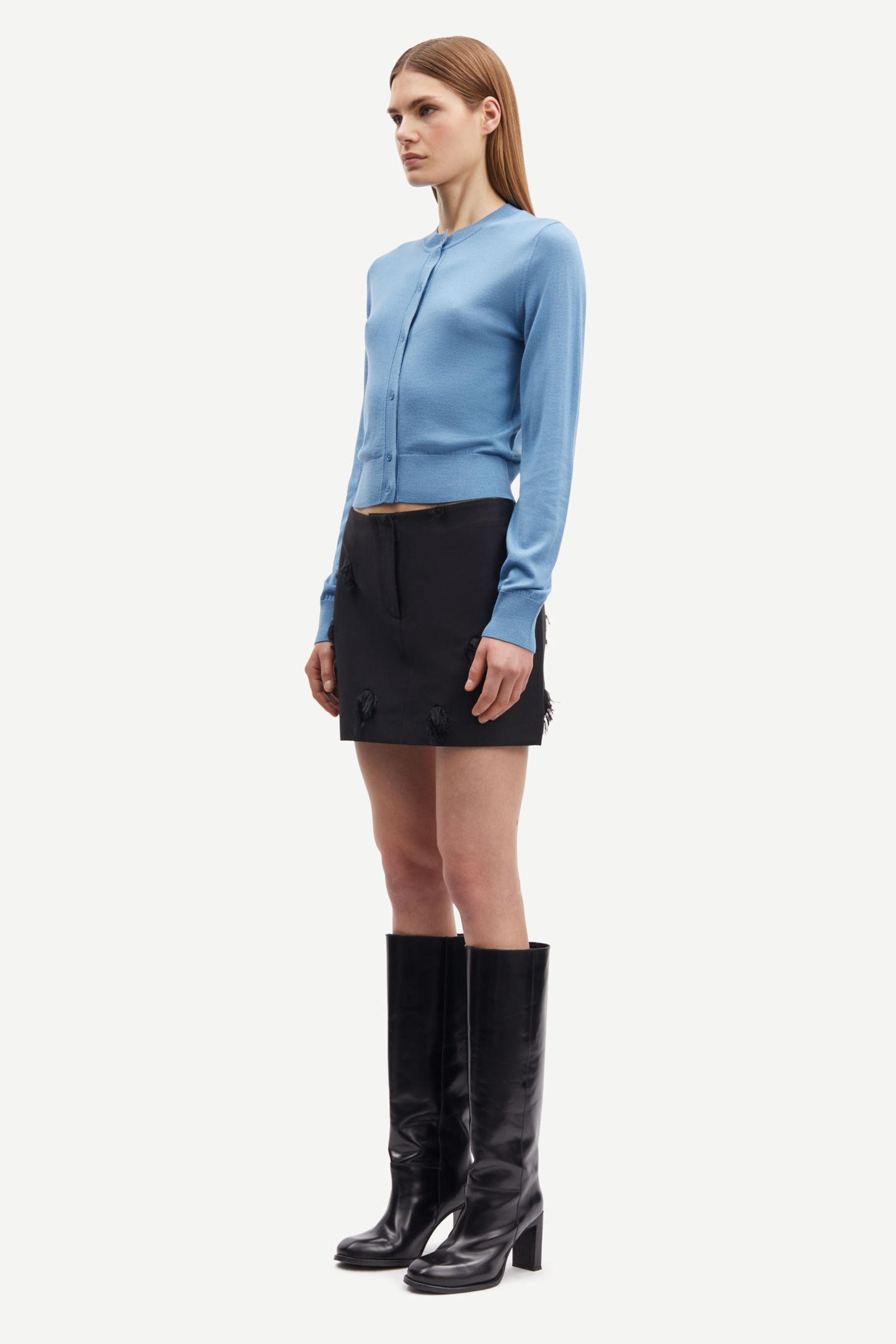 売れ筋商品|||サムス サムス ニット&セーター レディース アウター NOR CARDIGAN - Cardigan - blue heaven Nor short cardigan 7355 Blue Heaven | Samsøe Samsøe®