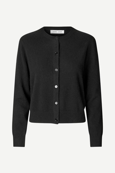 Saboston Cardigan 6304 GREY BLUE MEL. | Samsøe Samsøe®