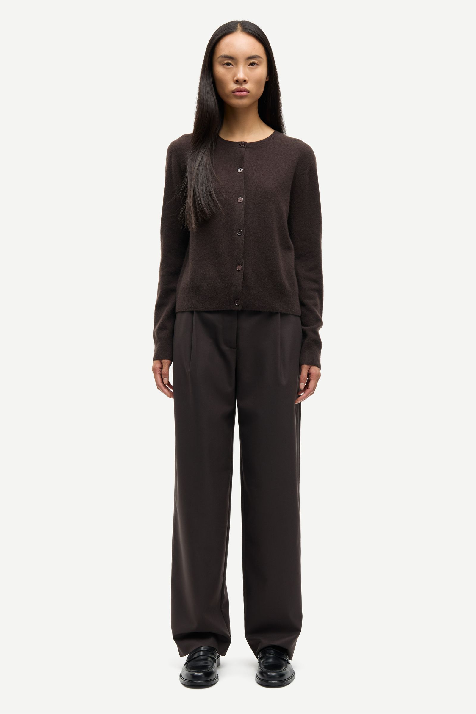 Saboston Cardigan 6304 Black Coffee | Samsøe Samsøe®