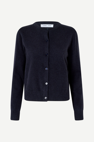 Saboston Cardigan 6304 GREY BLUE MEL. | Samsøe Samsøe®
