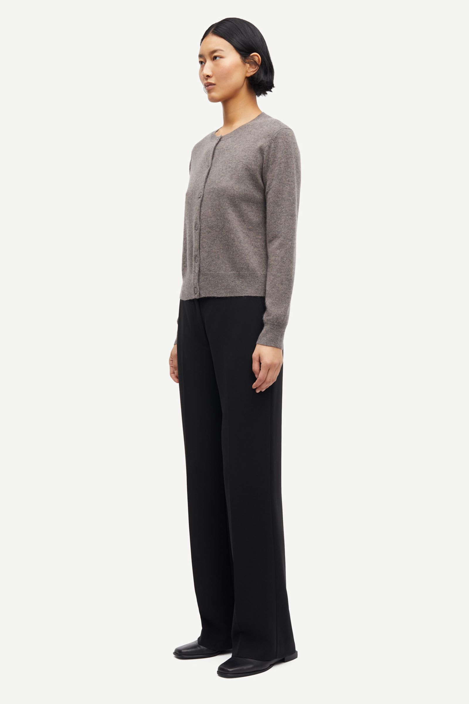 Saboston Cardigan 6304 GREY BLUE MEL. | Samsøe Samsøe®