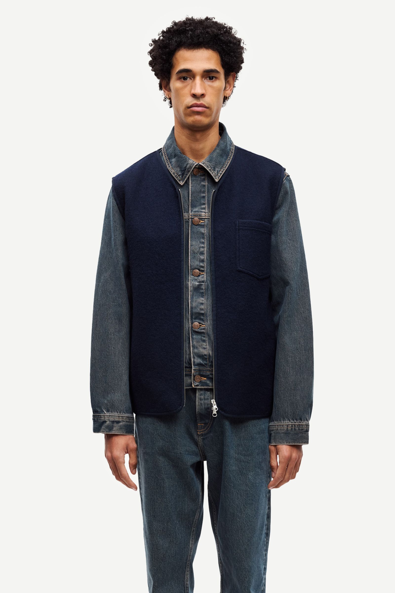 断捨離さん。専用 KNITTED TWO POCKET VEST M 19320_M24400007-194011TCX-05-