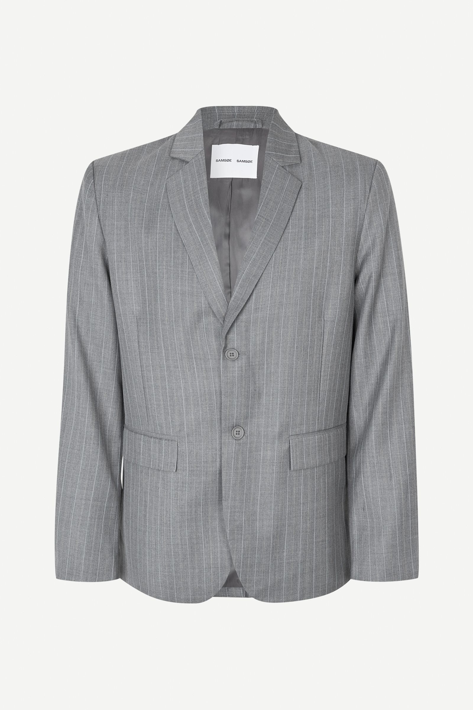 Sacho blazer jacket 15438 Grey pinstripe | Samsøe Samsøe®
