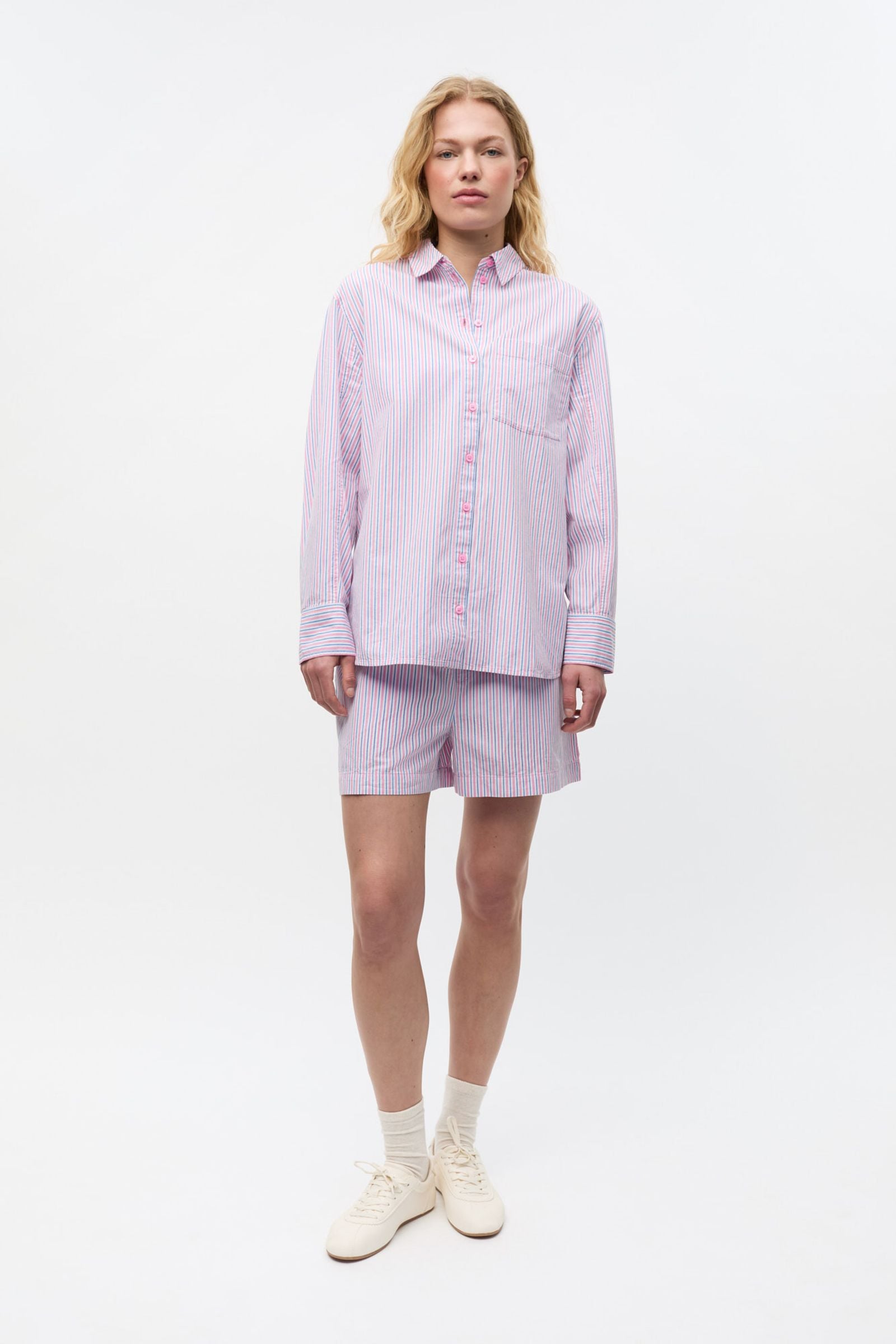 ENWEBSTER LS SHIRT ST EXL 7119 Fuchsia/Blue | Envii®