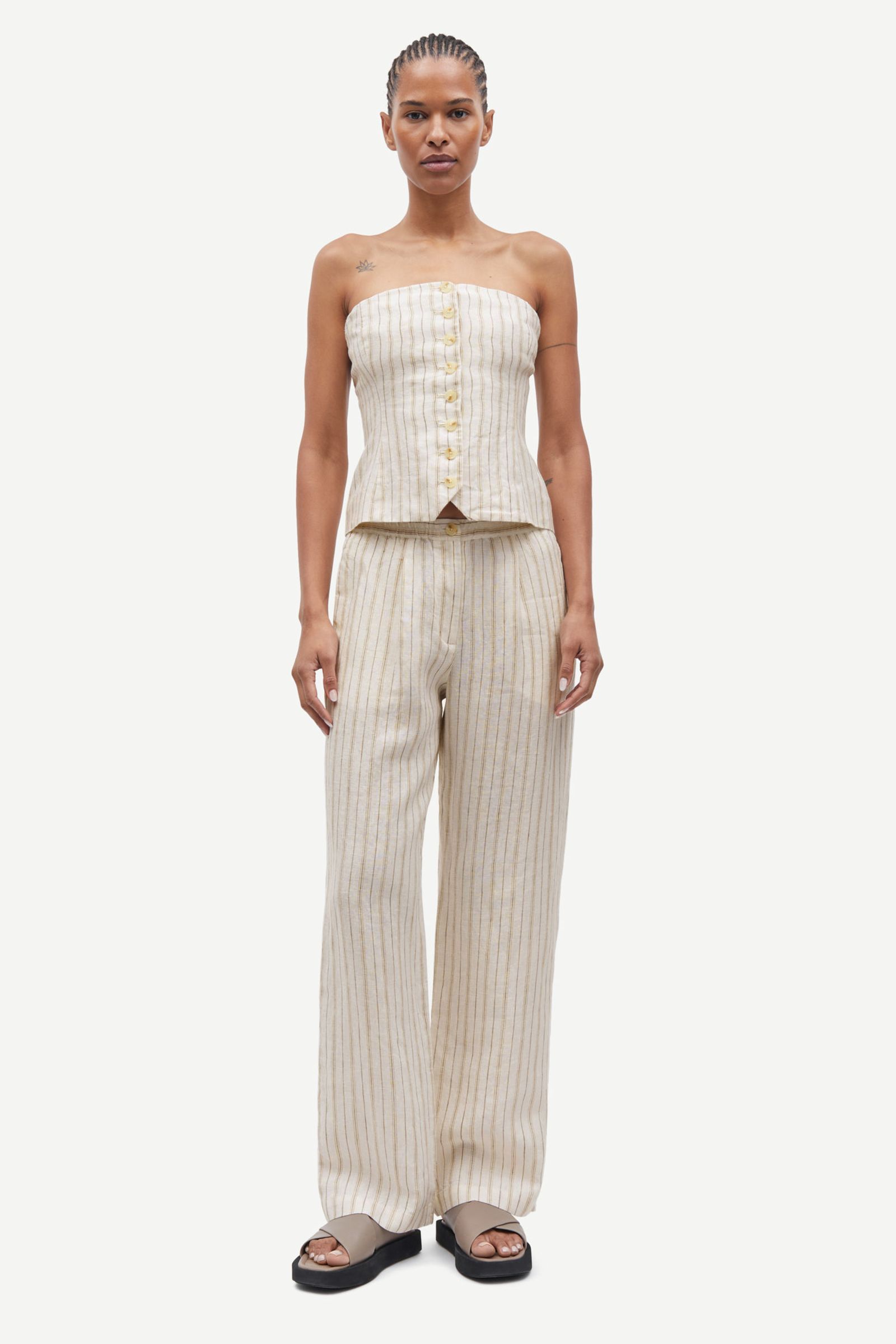【BAON】Hino Carpender Rivet Wide Cotton Pants Wide Cotton Carpenter Pants