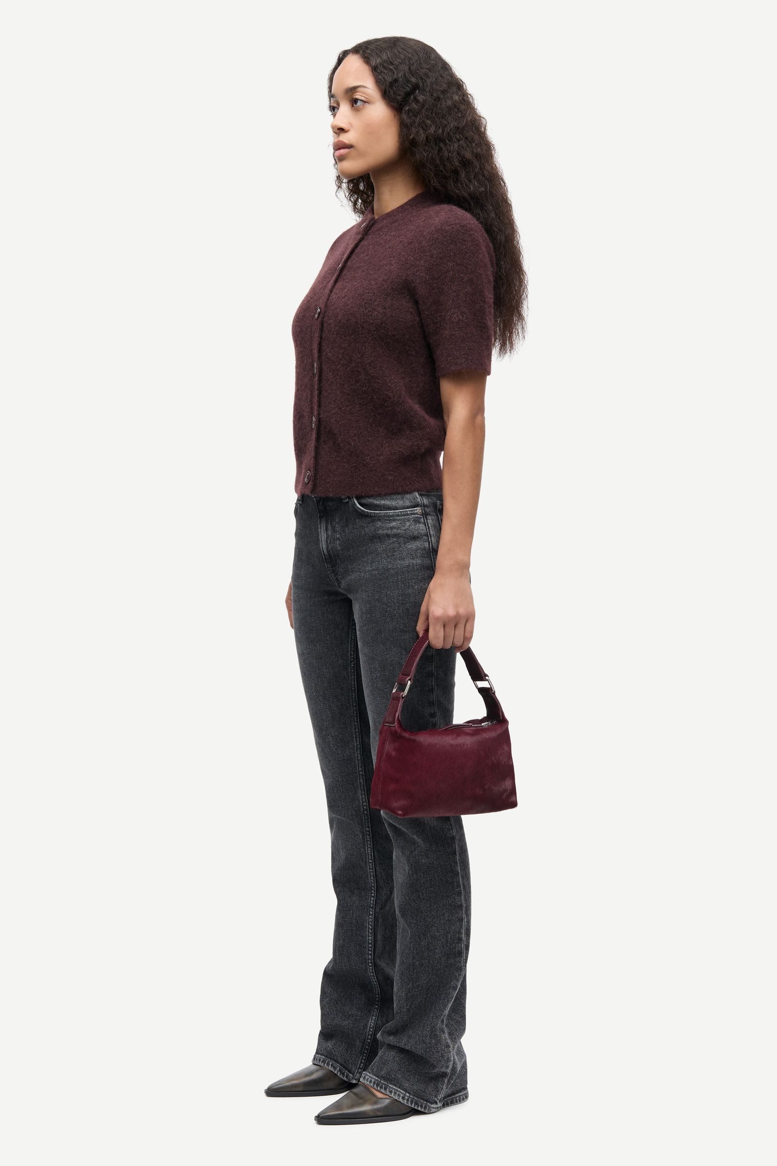 23AW sansangear チャコール【oursローズ着用】 Sanoura ss cardigan 15556 Fudge | Samsøe Samsøe®