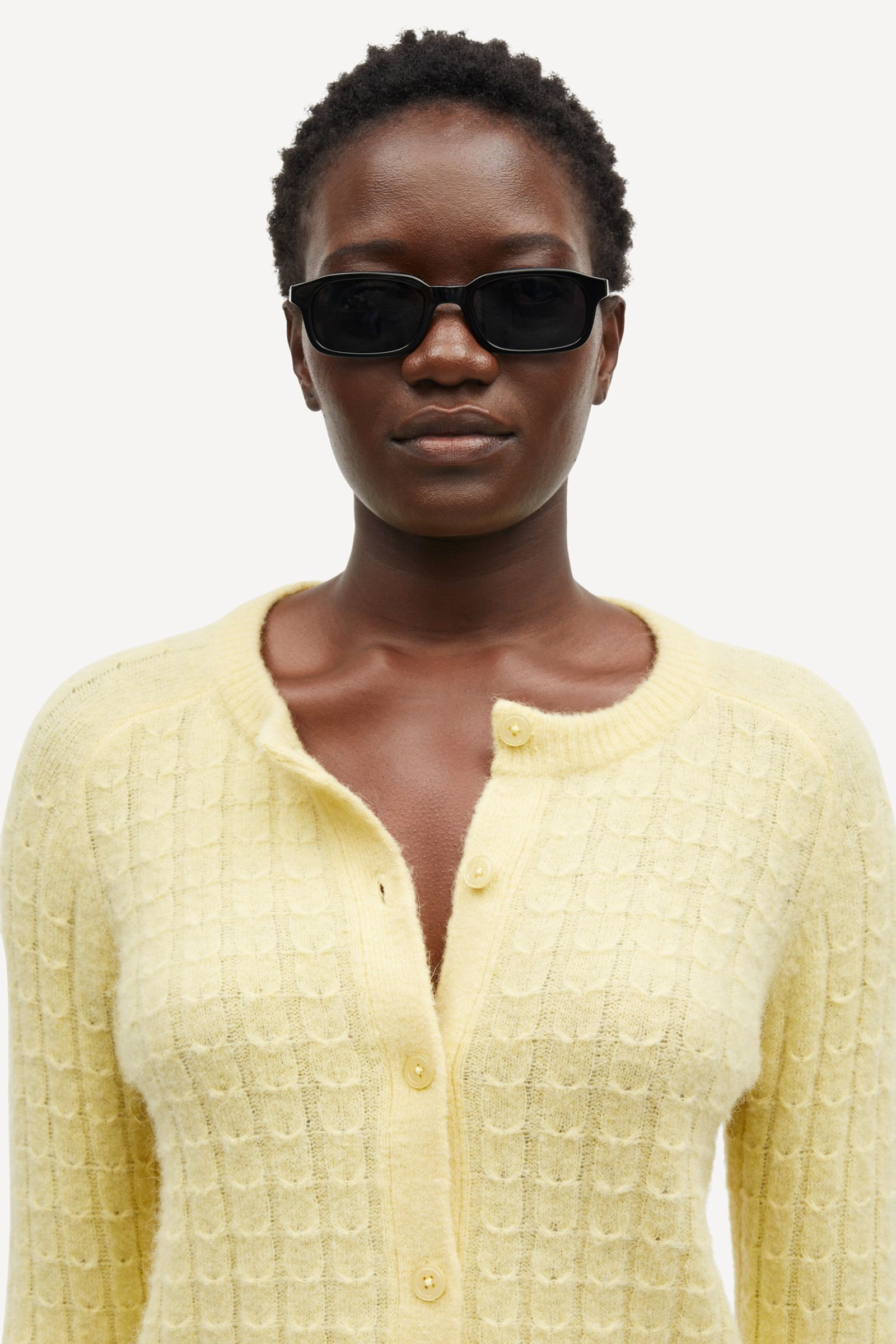 【ほぼ未使用、黄金サイズ】Hopper Field Cardigan Sabarbara cardigan 15557 Dusty Yellow | Samsøe Samsøe®