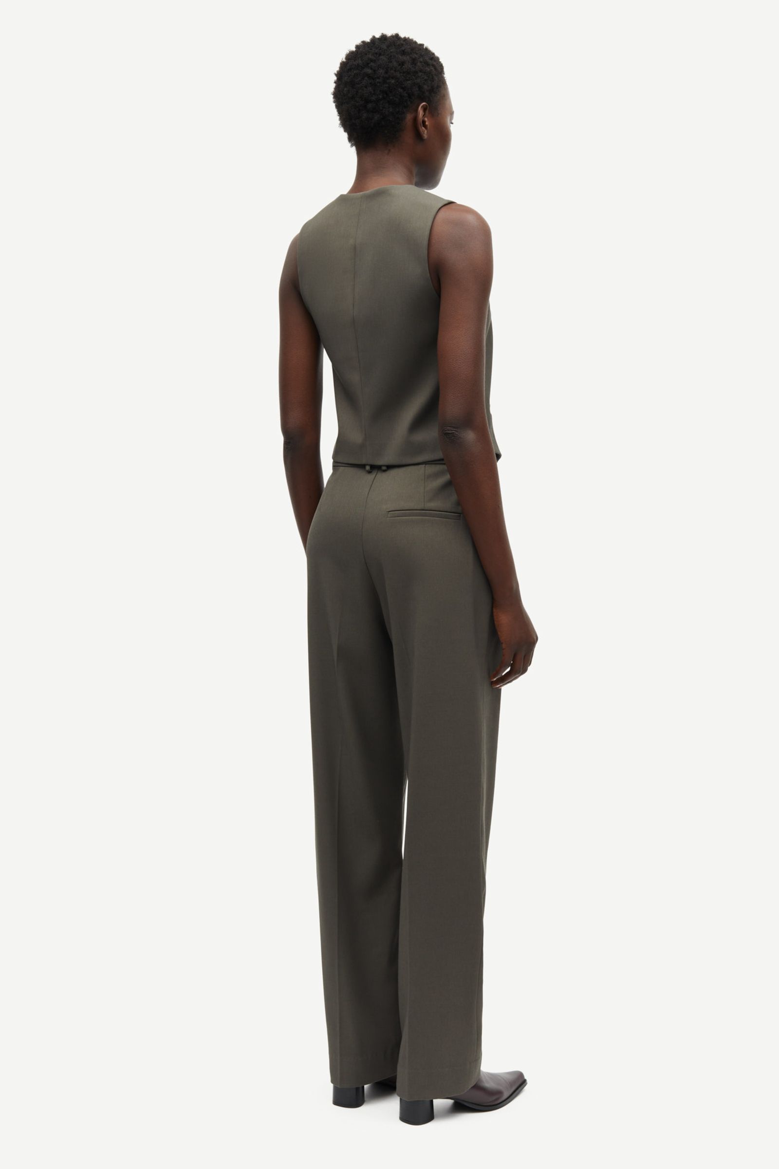 Samsoe Samsoe ヘリンボーンコート　サイズM Saramona vest 14635 Beluga | Samsøe Samsøe®
