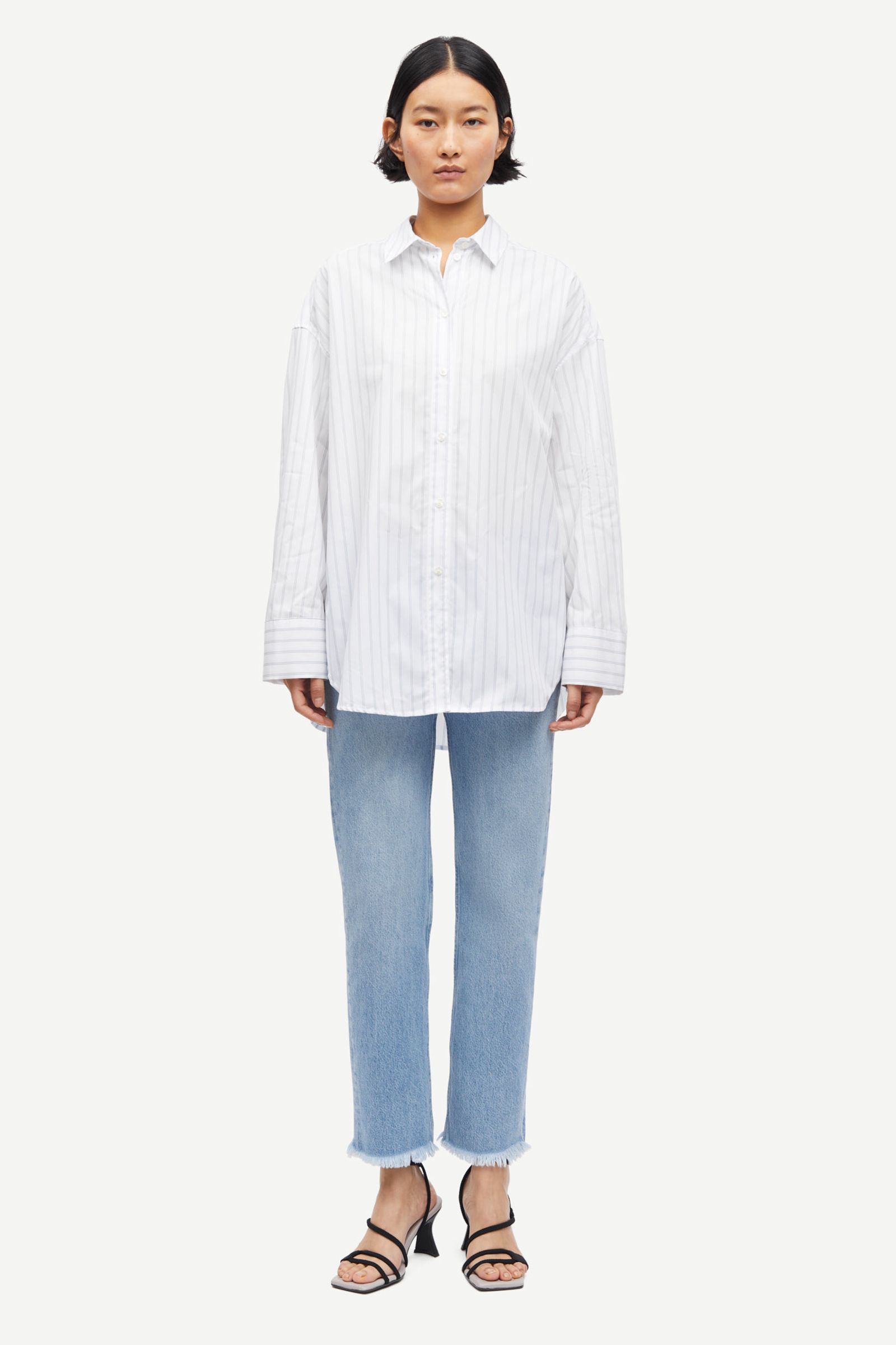 Sacamino ss t-shirt 15276 Ice Blue Jasper | Samsøe Samsøe®
