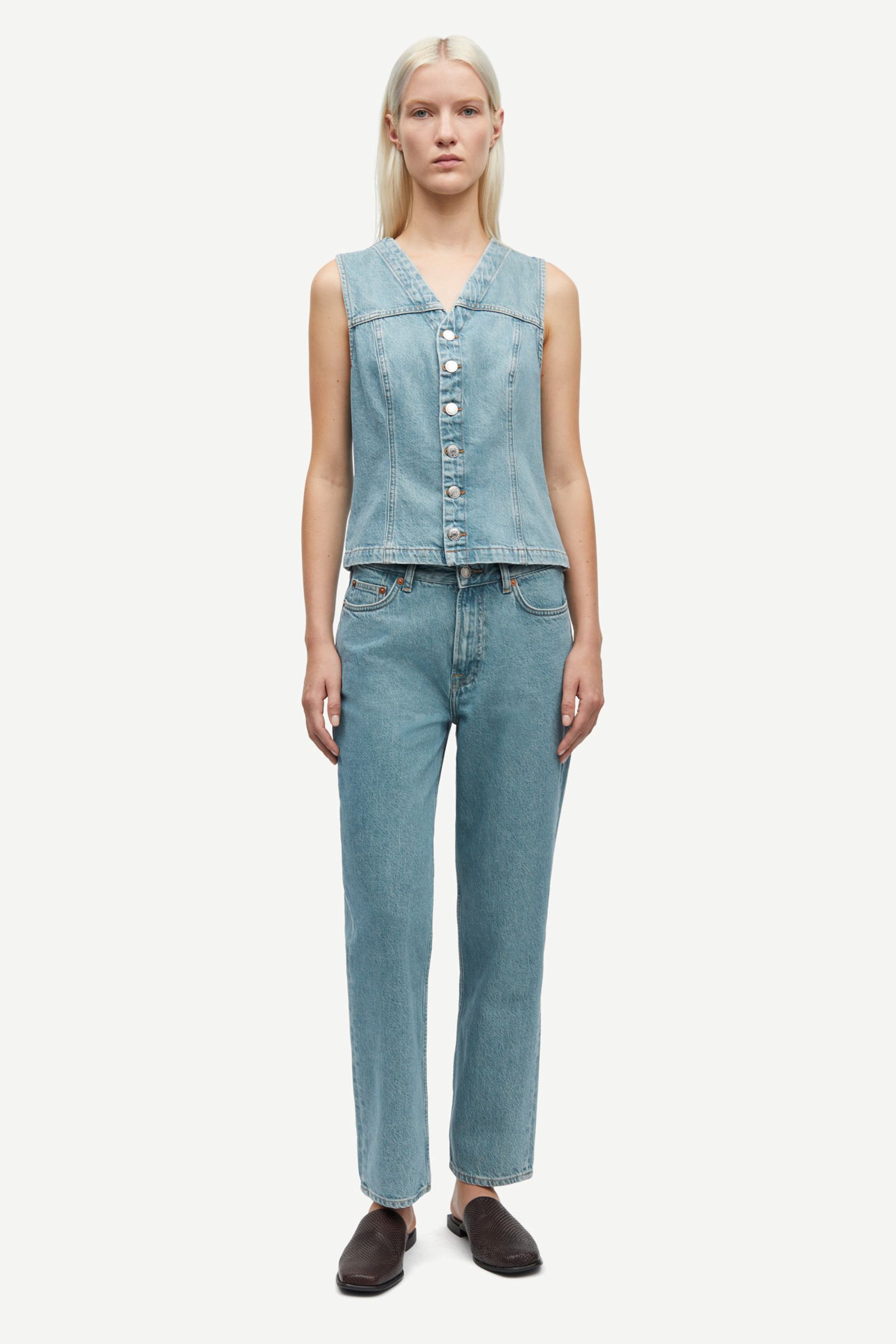 売れ筋商品|||サムス サムス シャツ レディース トップス SANOT SHIRT - Button-down blouse - blue jasper 20286_F25200010-CLR002159-01-