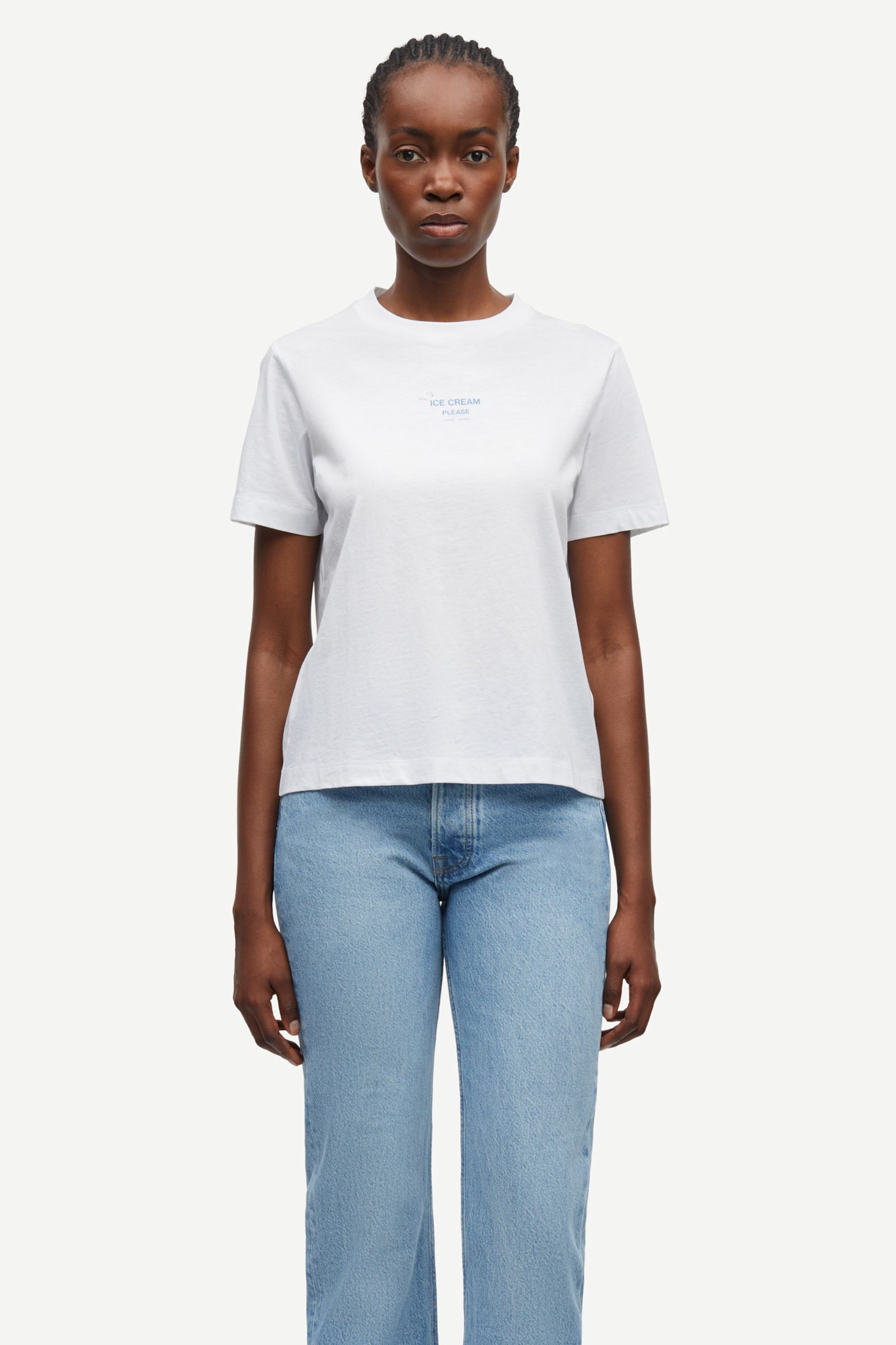 SAMSOE & SAMSOE アイスクリームTシャツ T-shirt Sacamino | M | 5711453353906