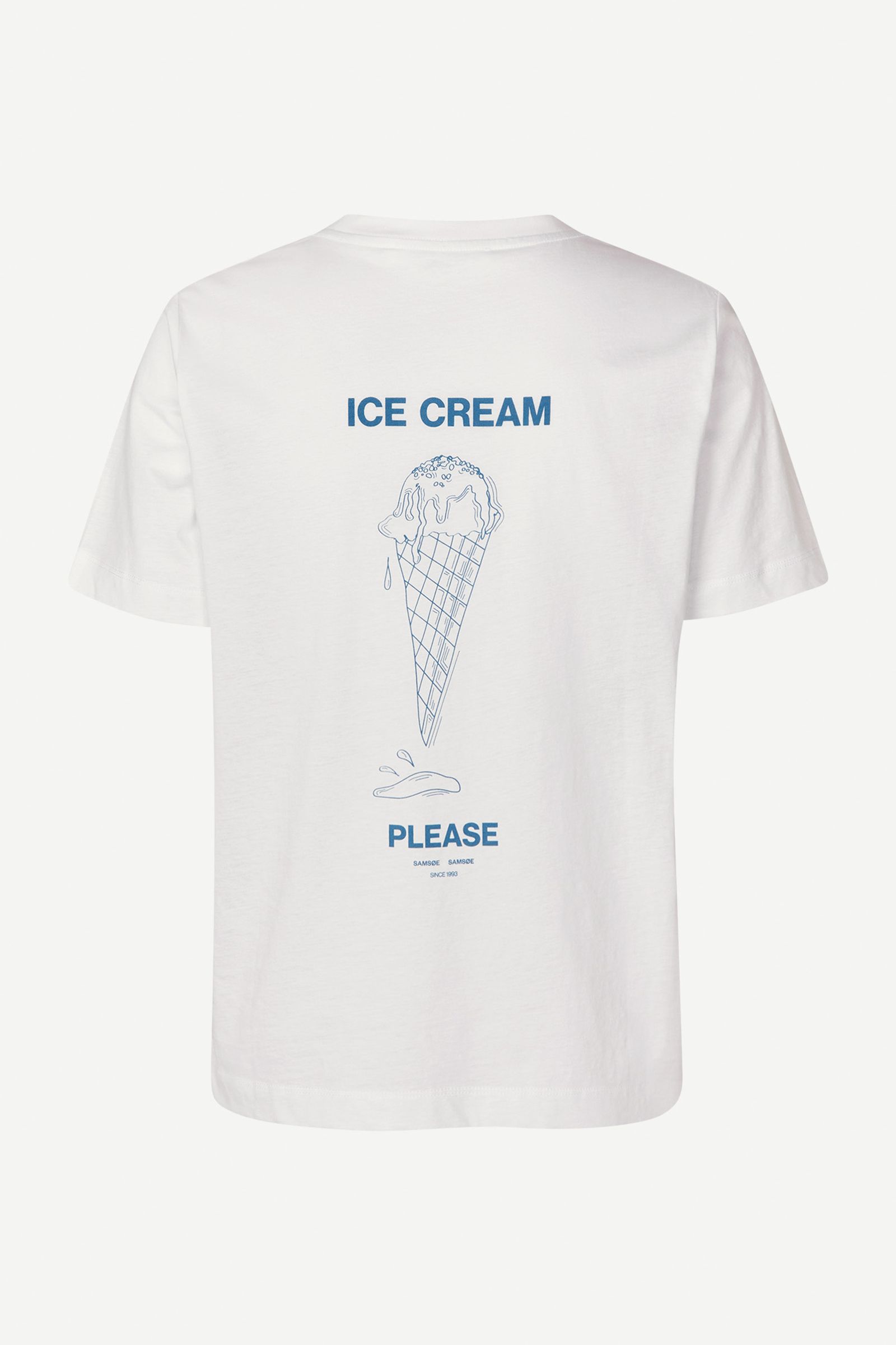 SAMSOE & SAMSOE アイスクリームTシャツ Sacamino ss t-shirt 15276 Ice Blue Jasper | Samsøe Samsøe®