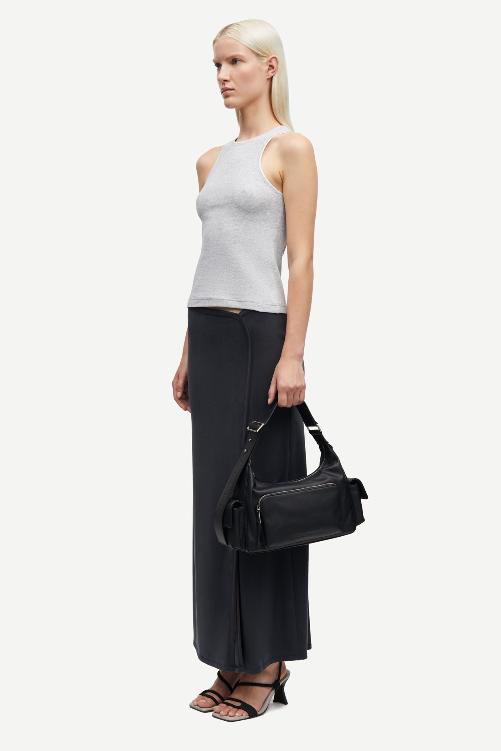 スカート BURMULA : 25SS / YOKE FRILL SKIRT (BLACK) Sasus skirt 15641 Black | Samsøe Samsøe®