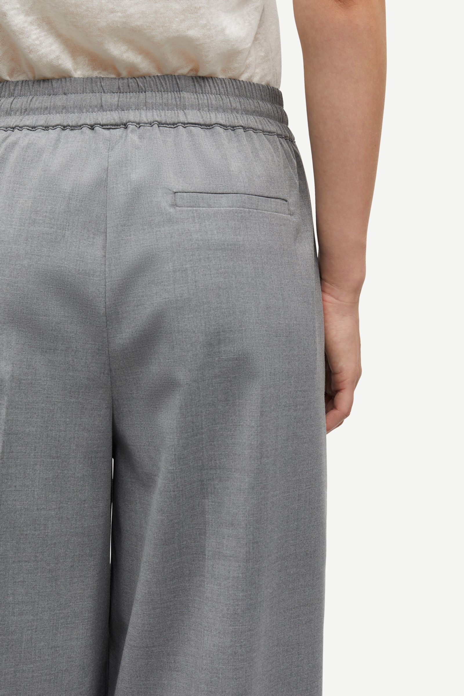 Sarila trousers 15145 Grey mel. | Samsøe Samsøe®