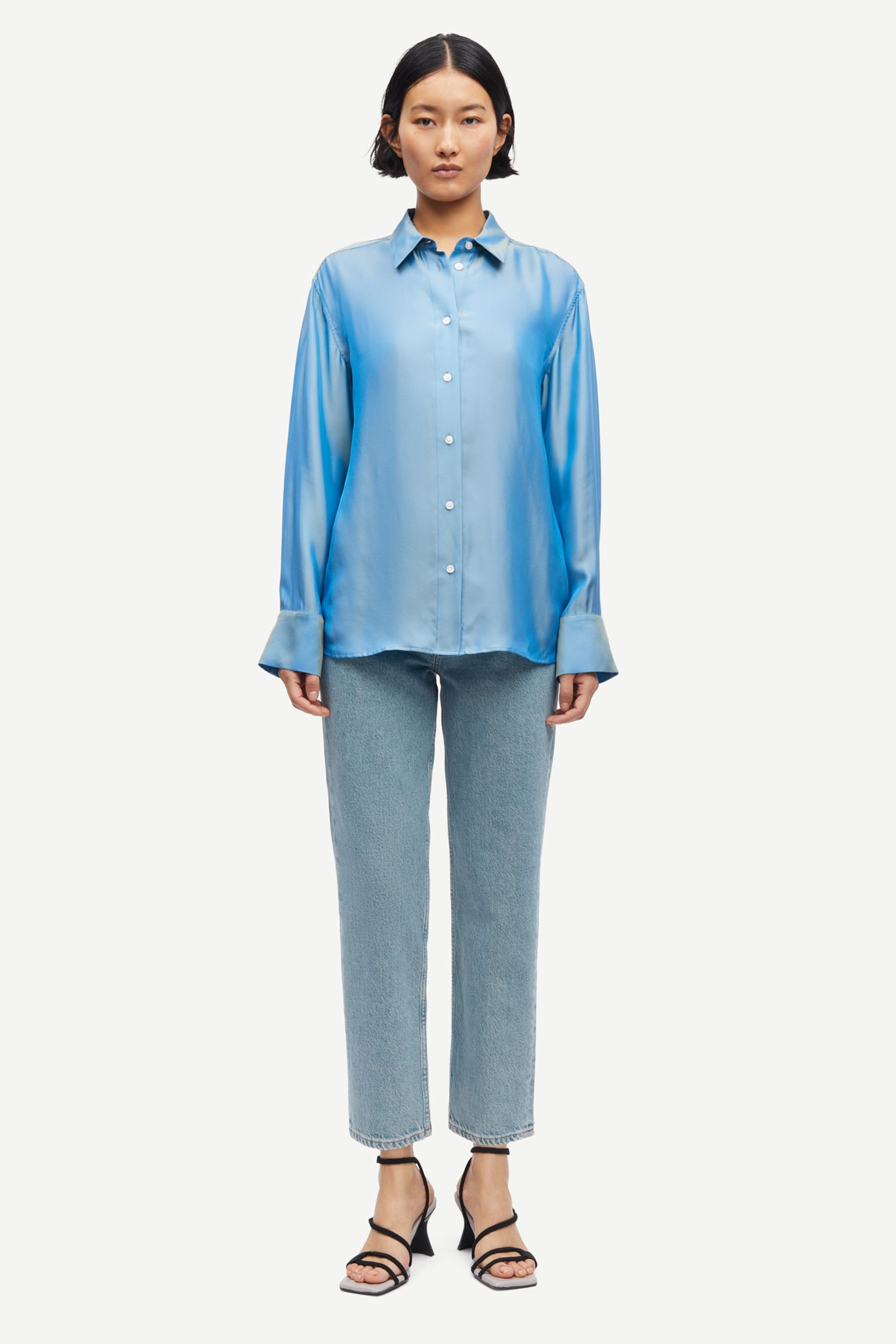 売れ筋商品|||サムス サムス シャツ レディース トップス SANOT SHIRT - Button-down blouse - blue jasper 20368_F25200092-184033TCX-05-