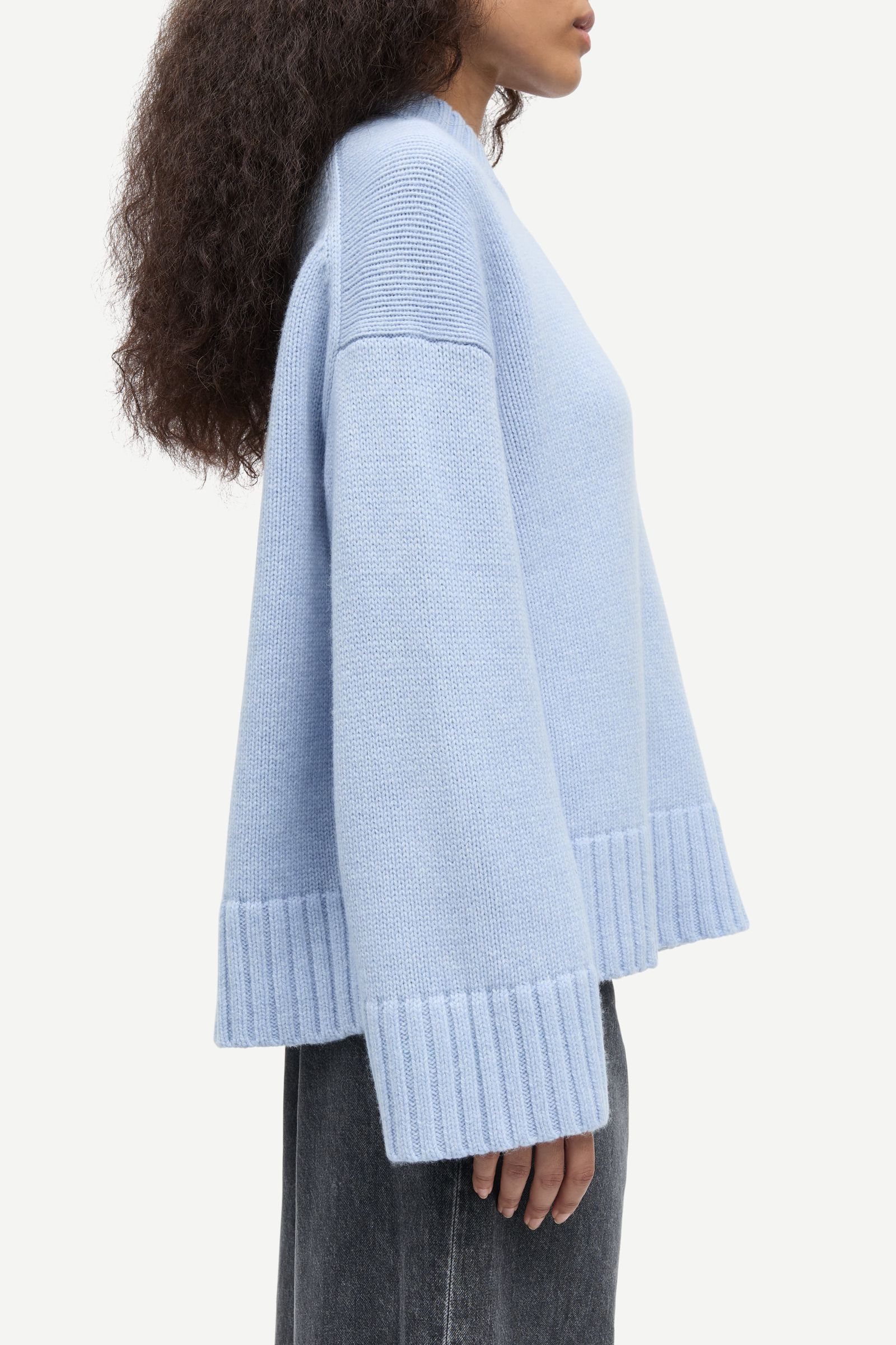 Sakeiku sweater 11250 Cashmere Blue | Samsøe Samsøe®