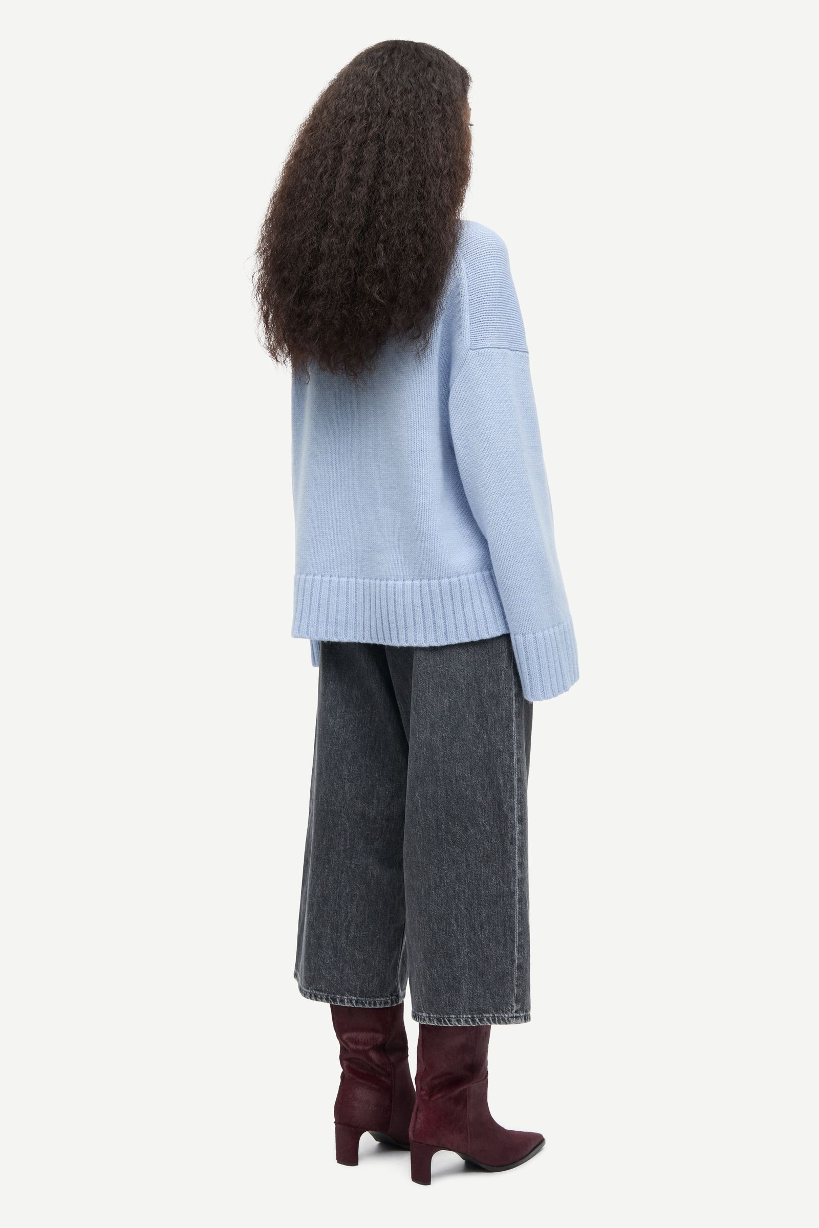Sakeiku sweater 11250 Cashmere Blue | Samsøe Samsøe®