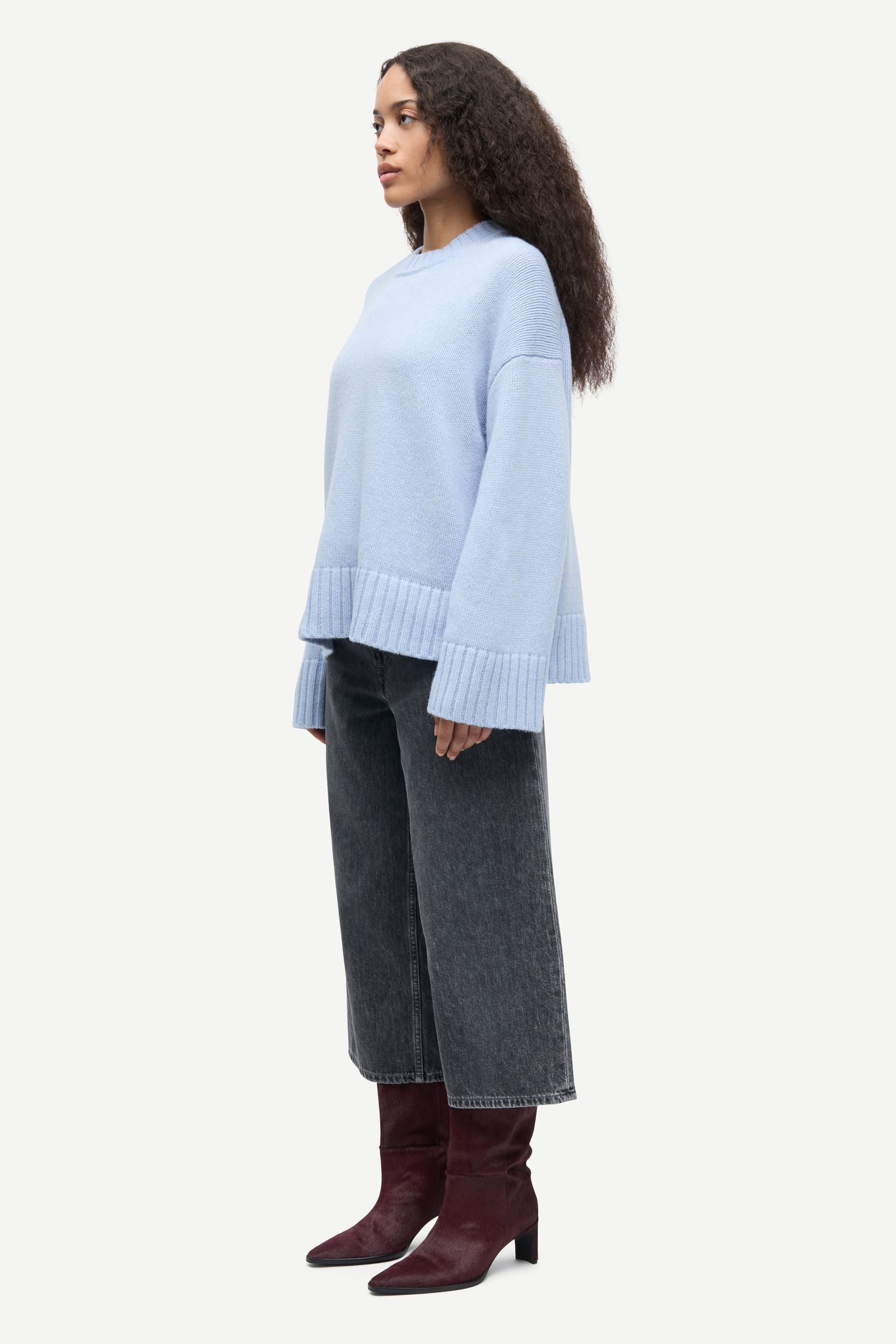 Sakeiku sweater 11250 Cashmere Blue | Samsøe Samsøe®
