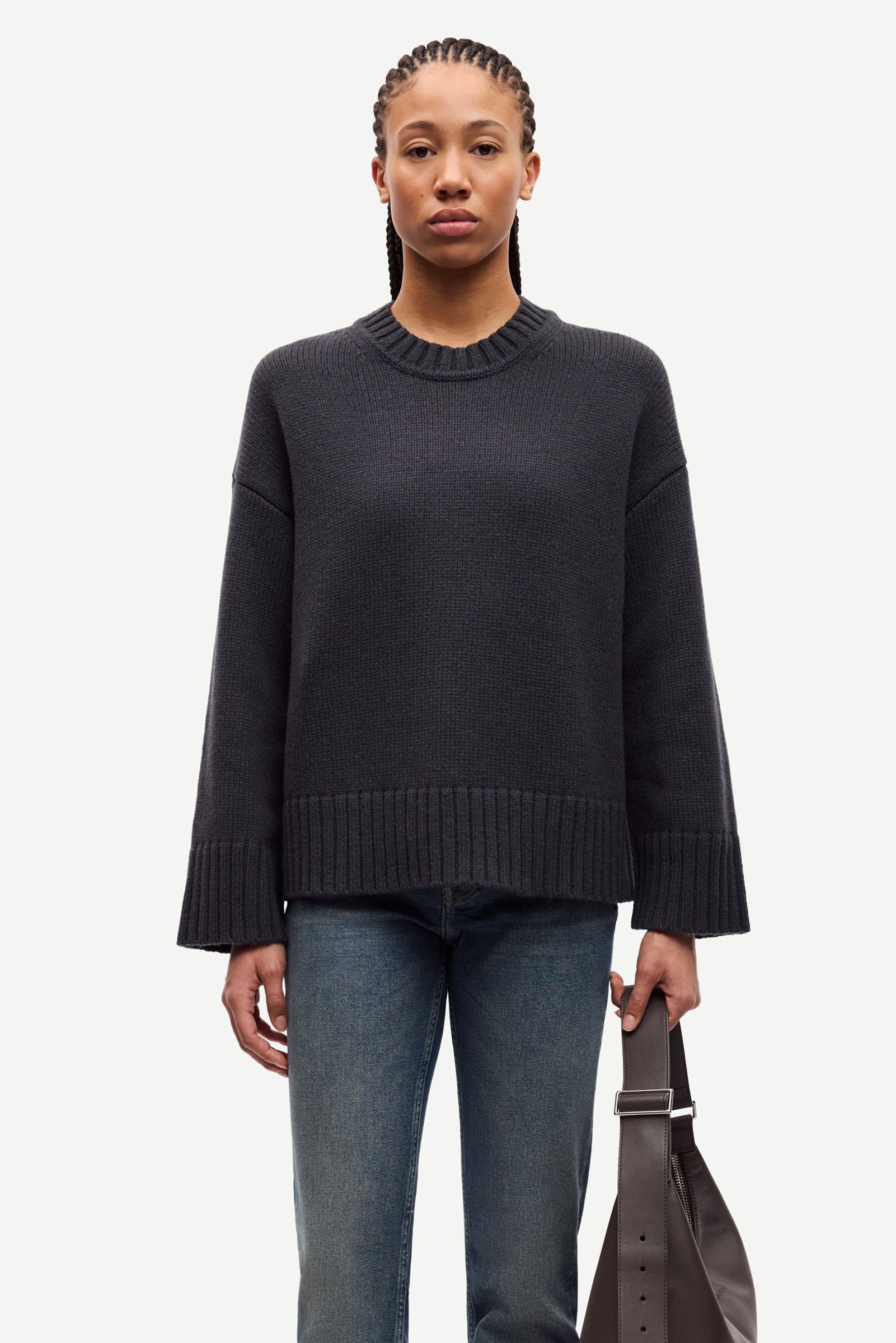 Sakeiku sweater 11250 Charcoal Art | Samsøe Samsøe®