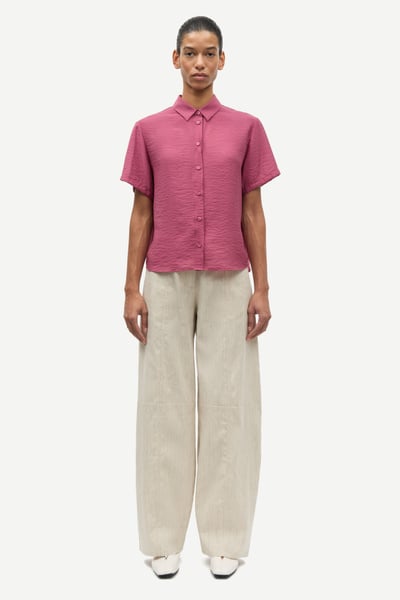 a*y様 SOOR PLOOM ピンクチェック 半袖Tシャツ 20491_F25300058-181725TCX-