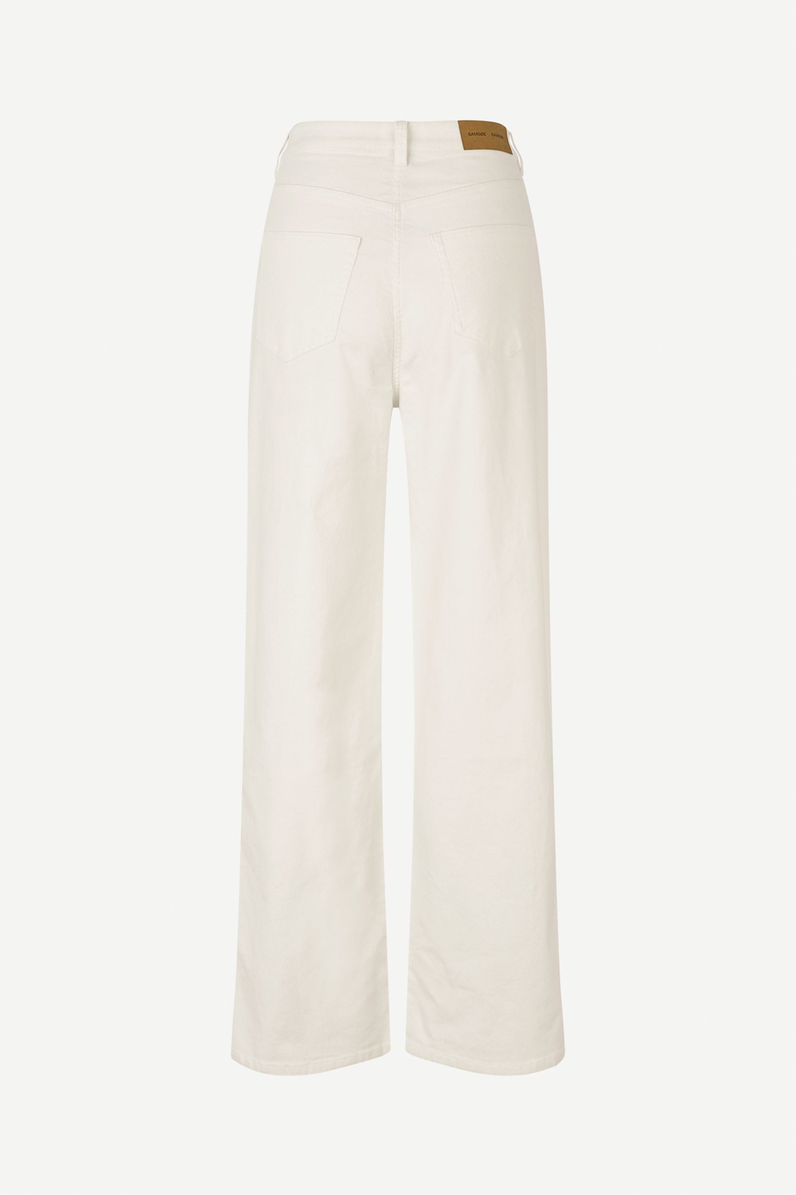 【COSYHARU】Clear button banding wide slacks Sashelly trousers 15792 Clear Cream | Samsøe Samsøe®