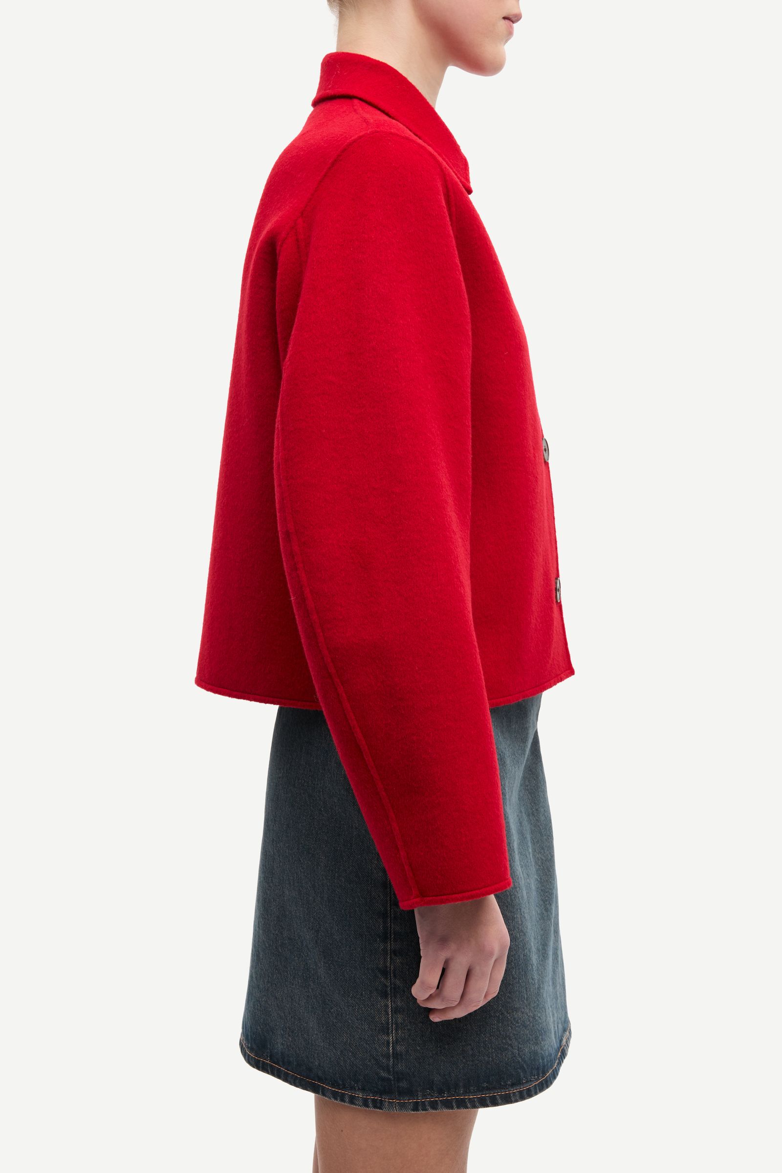 新品未使用CAMBRIDGE COAT - RED AND ECRU CHECK Knightsbridge Swing Jacket-Red | Boden USA