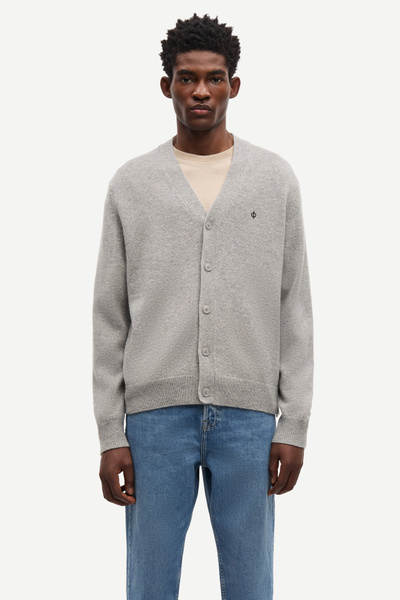 SBD シングニット Sapatrik cardigan 132 Silver Birch | Samsøe Samsøe®