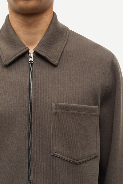 Sahannes full zip 15509 Black Olive | Samsøe Samsøe®