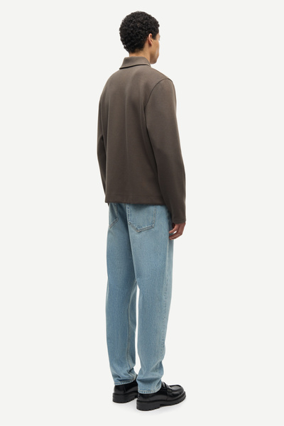 Sahannes full zip 15509 Black Olive | Samsøe Samsøe®