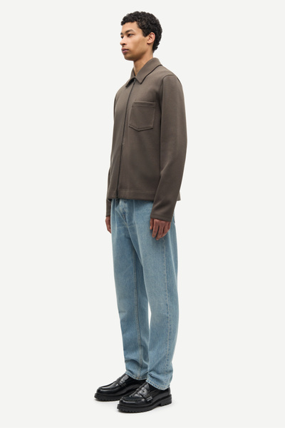 Sahannes full zip 15509 Black Olive | Samsøe Samsøe®