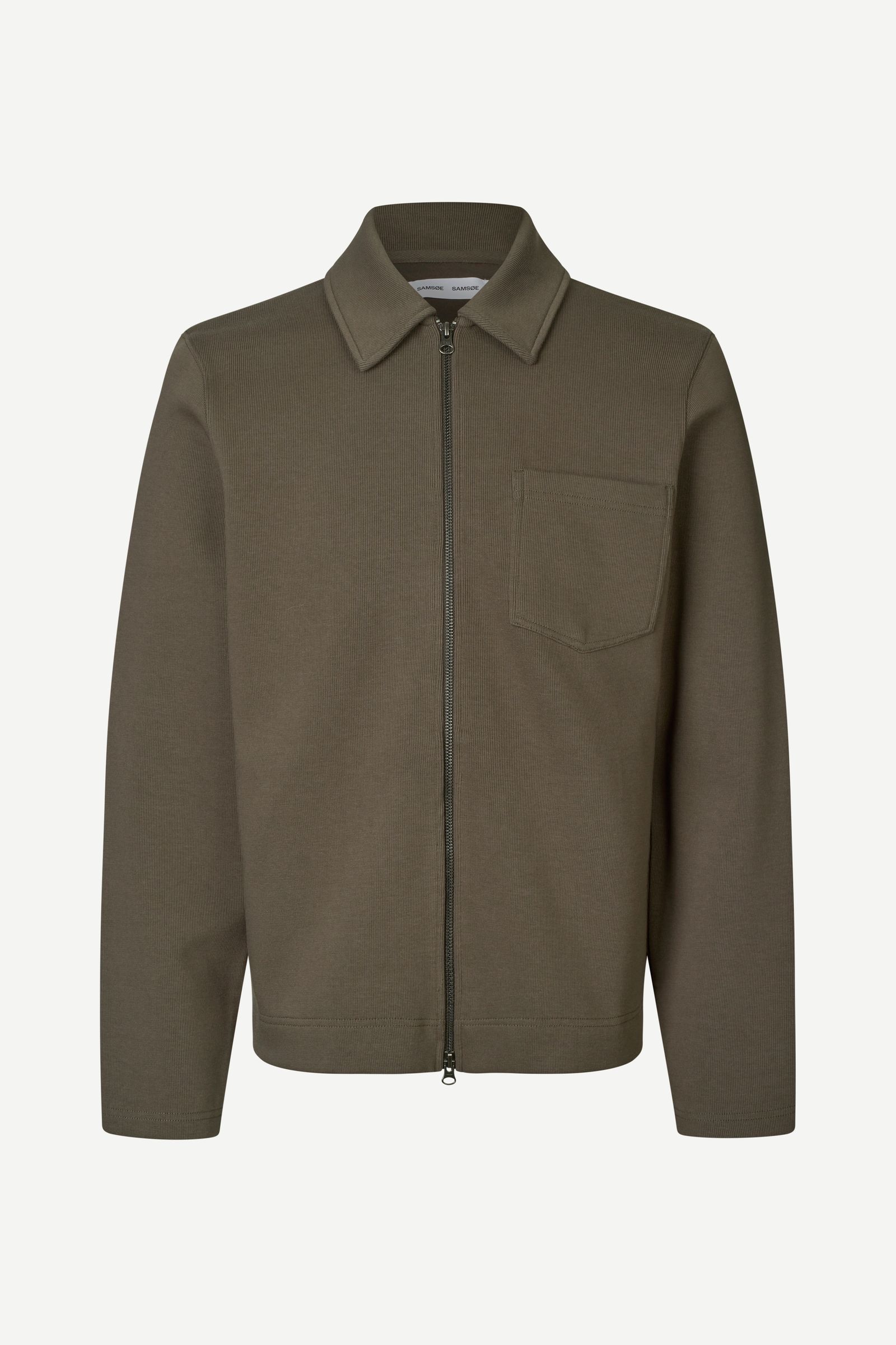 Sahannes full zip 15509 Black Olive | Samsøe Samsøe®