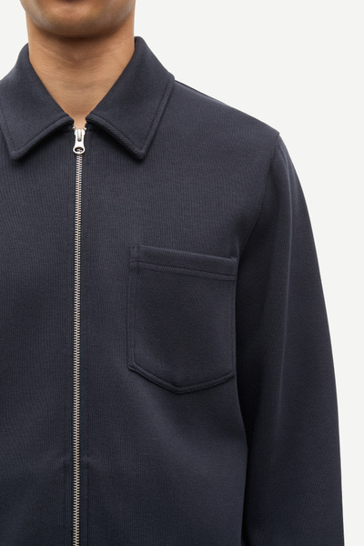 Sahannes full zip 15509 Black Olive | Samsøe Samsøe®