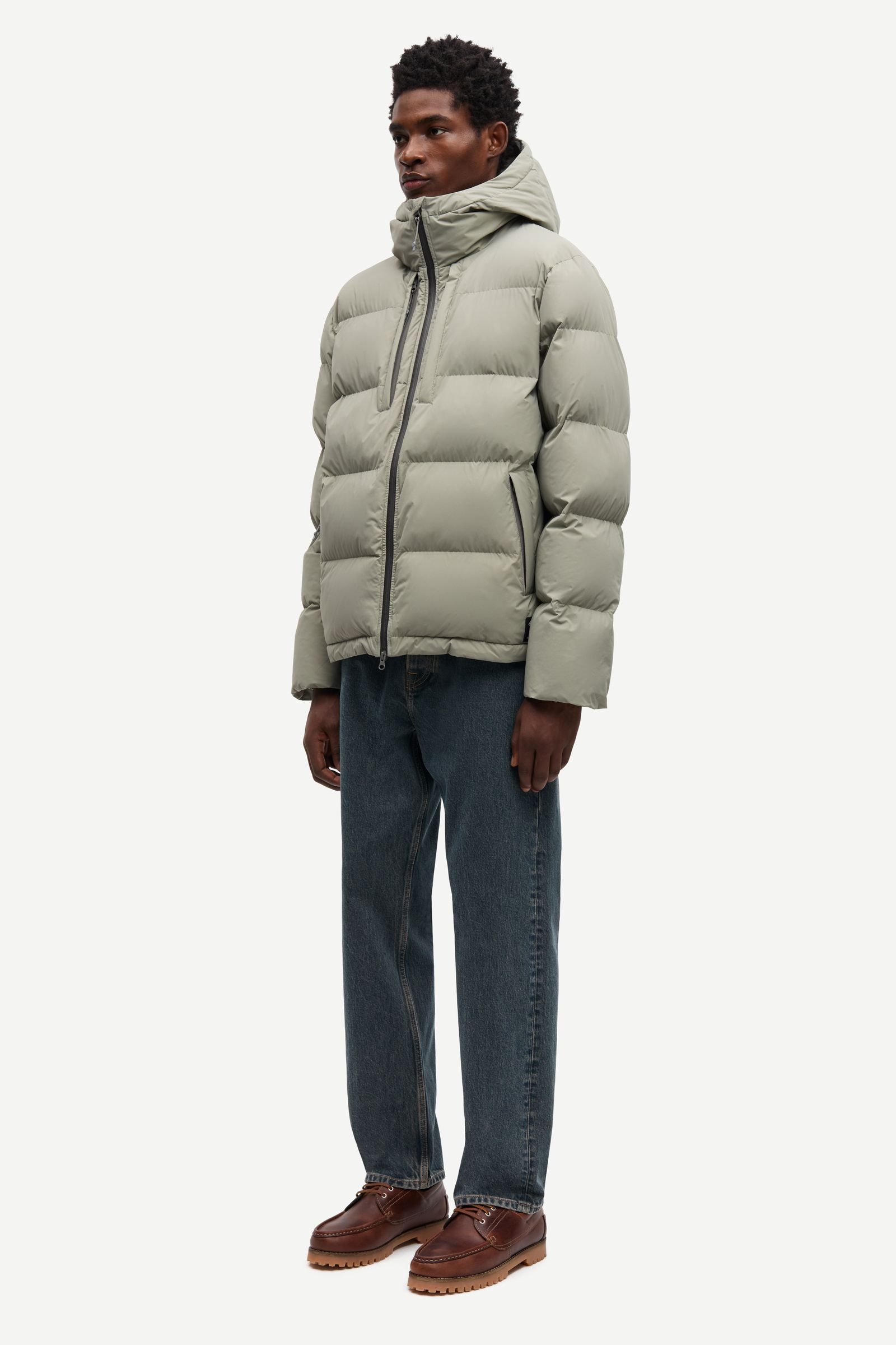 Sajosh puffer jacket 15701 Elephant Skin | Samsøe Samsøe®