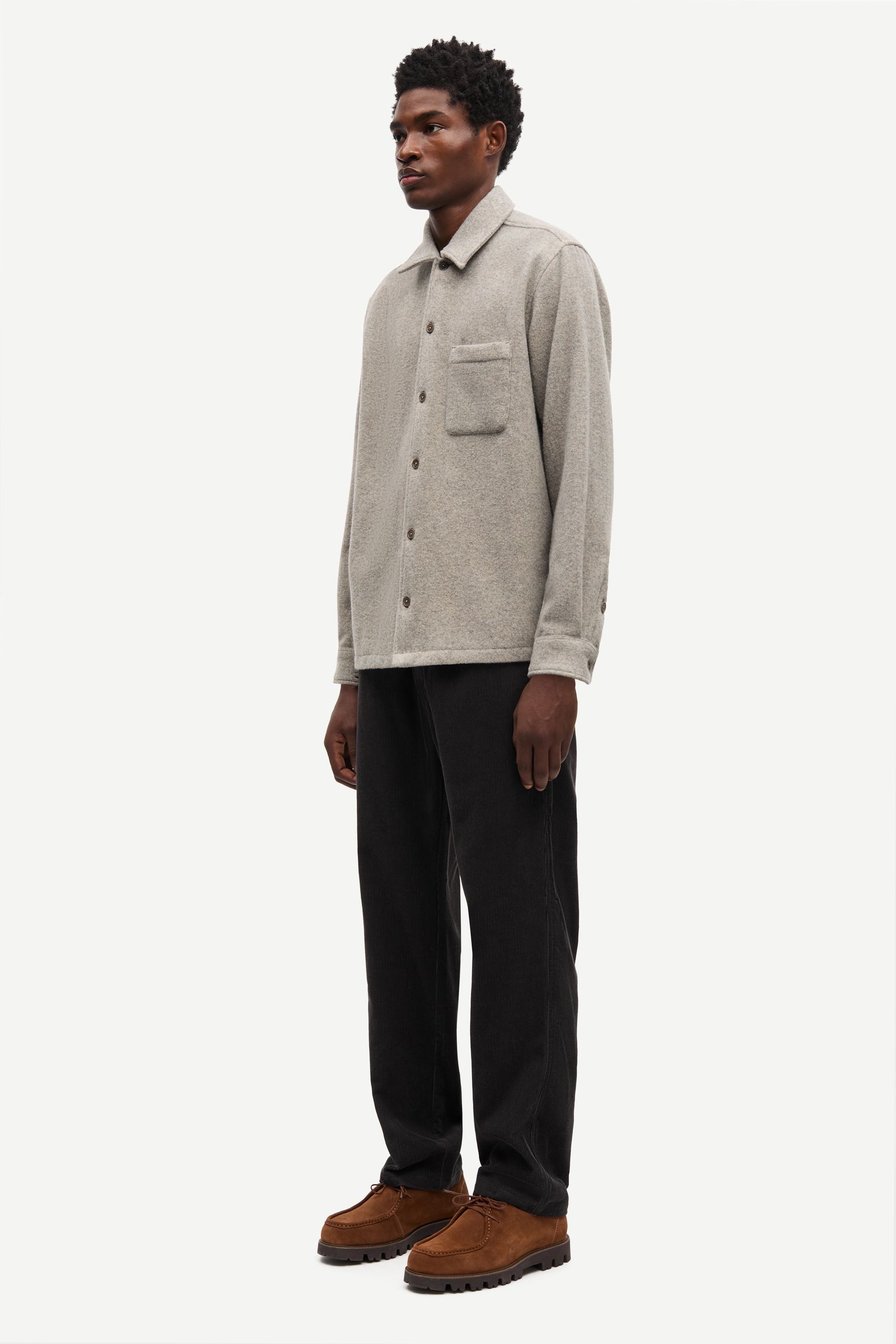 Sadamon JJ overshirt 15736 Elephant Skin | Samsøe Samsøe®