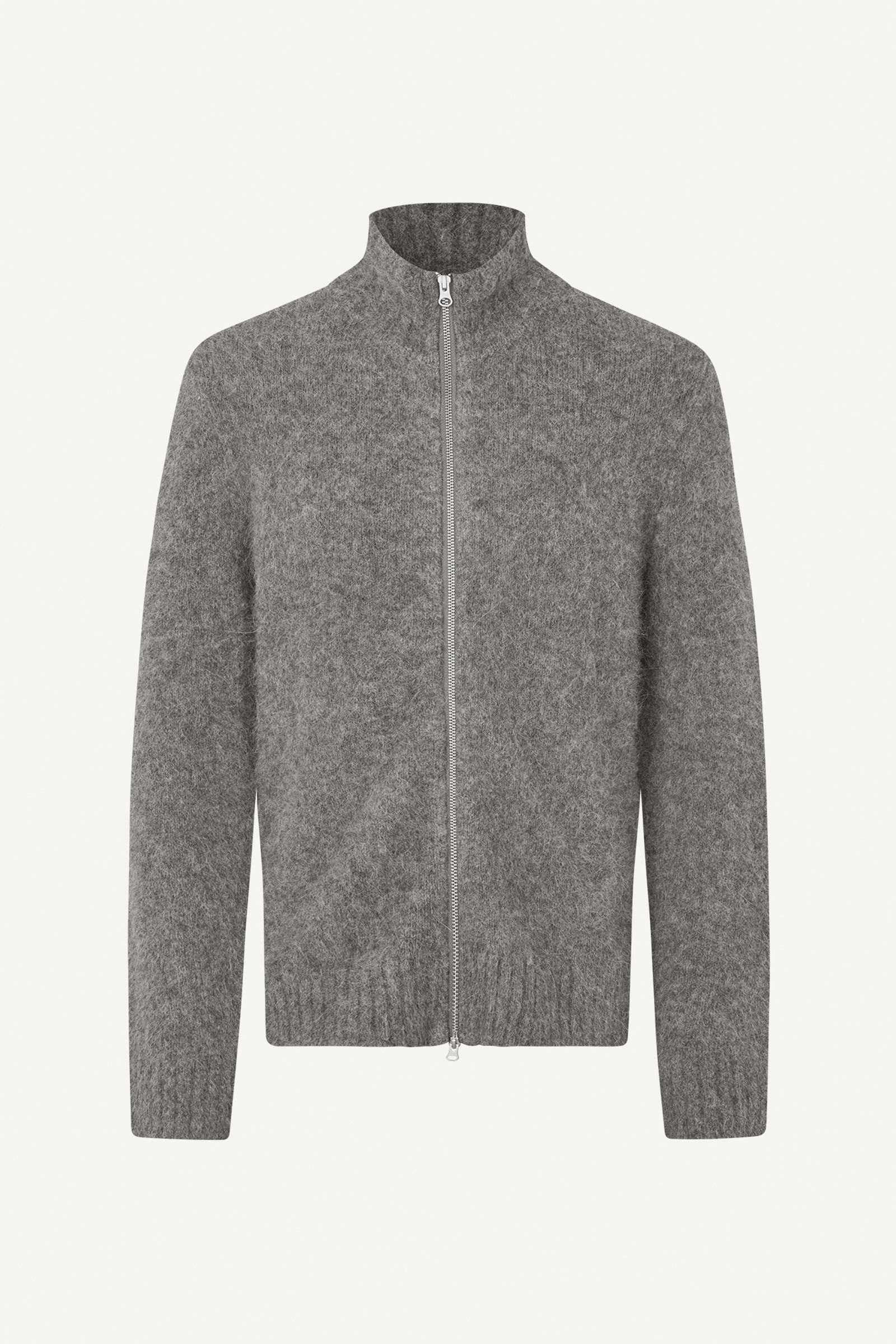 Sajean zip cardigan 15425 Iron Gate | Samsøe Samsøe®